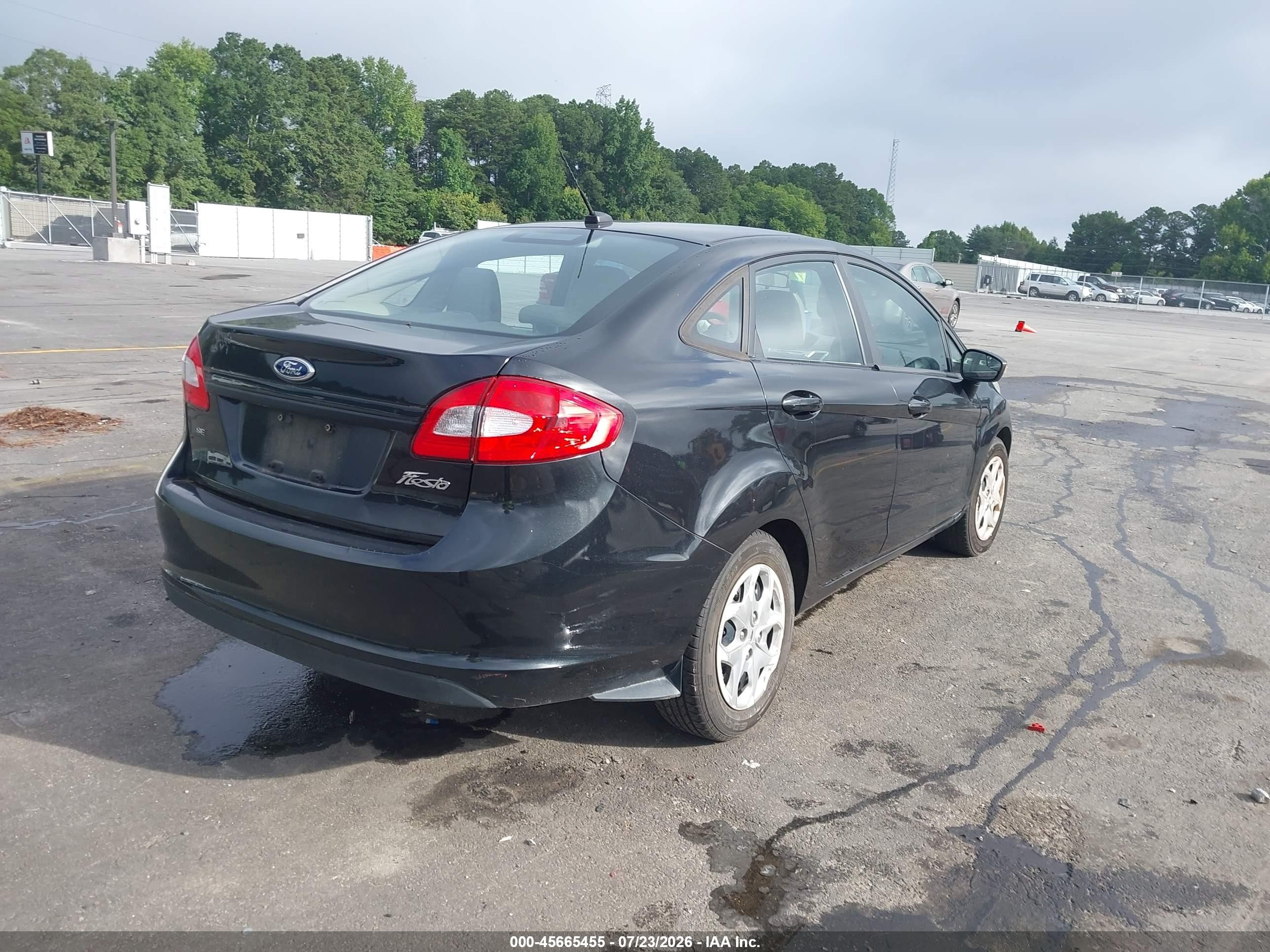 2013 Ford Fiesta Se Black vin: 3FADP4BJ8DM213524
