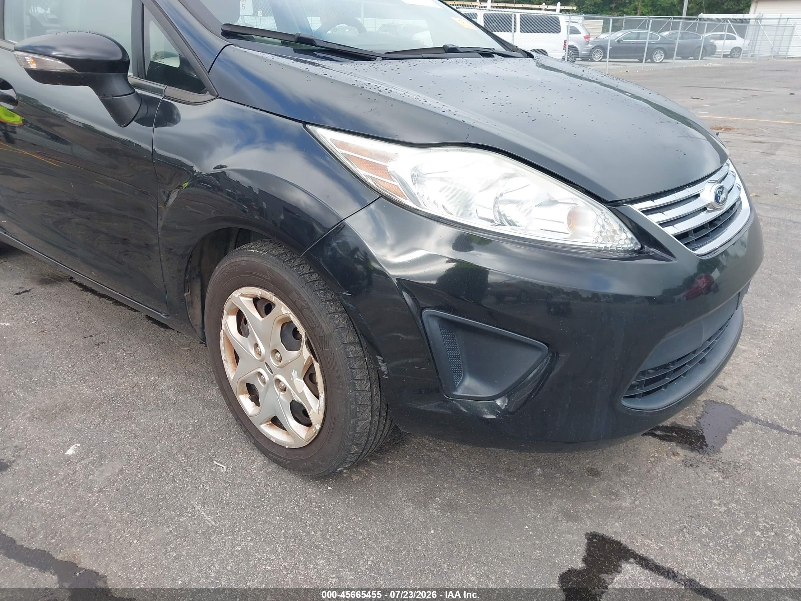 2013 Ford Fiesta Se Black vin: 3FADP4BJ8DM213524