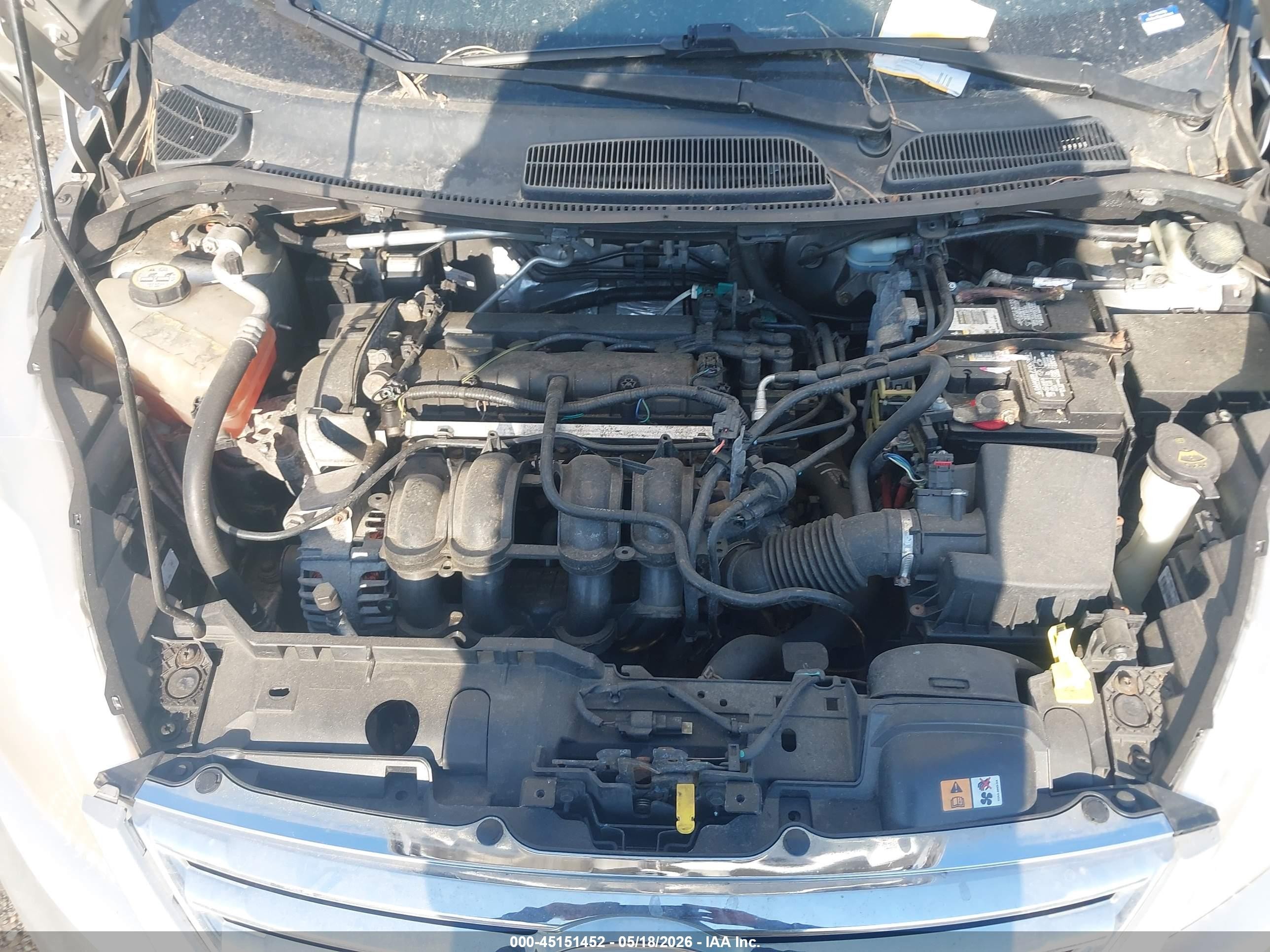 2013 Ford Fiesta Se Серебряный vin: 3FADP4BJ8DM218044