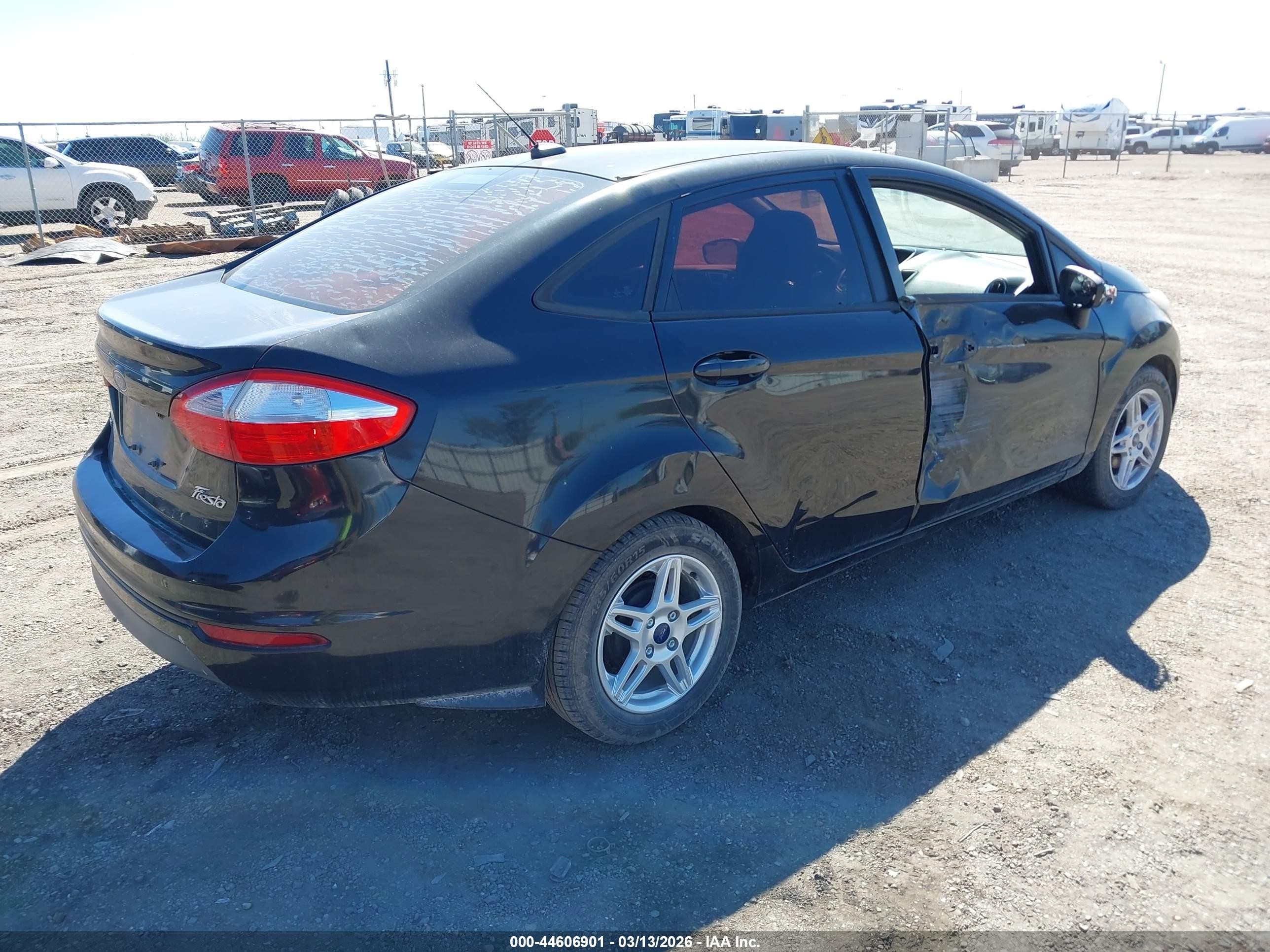 2014 Ford Fiesta Se Black vin: 3FADP4BJ8EM148398
