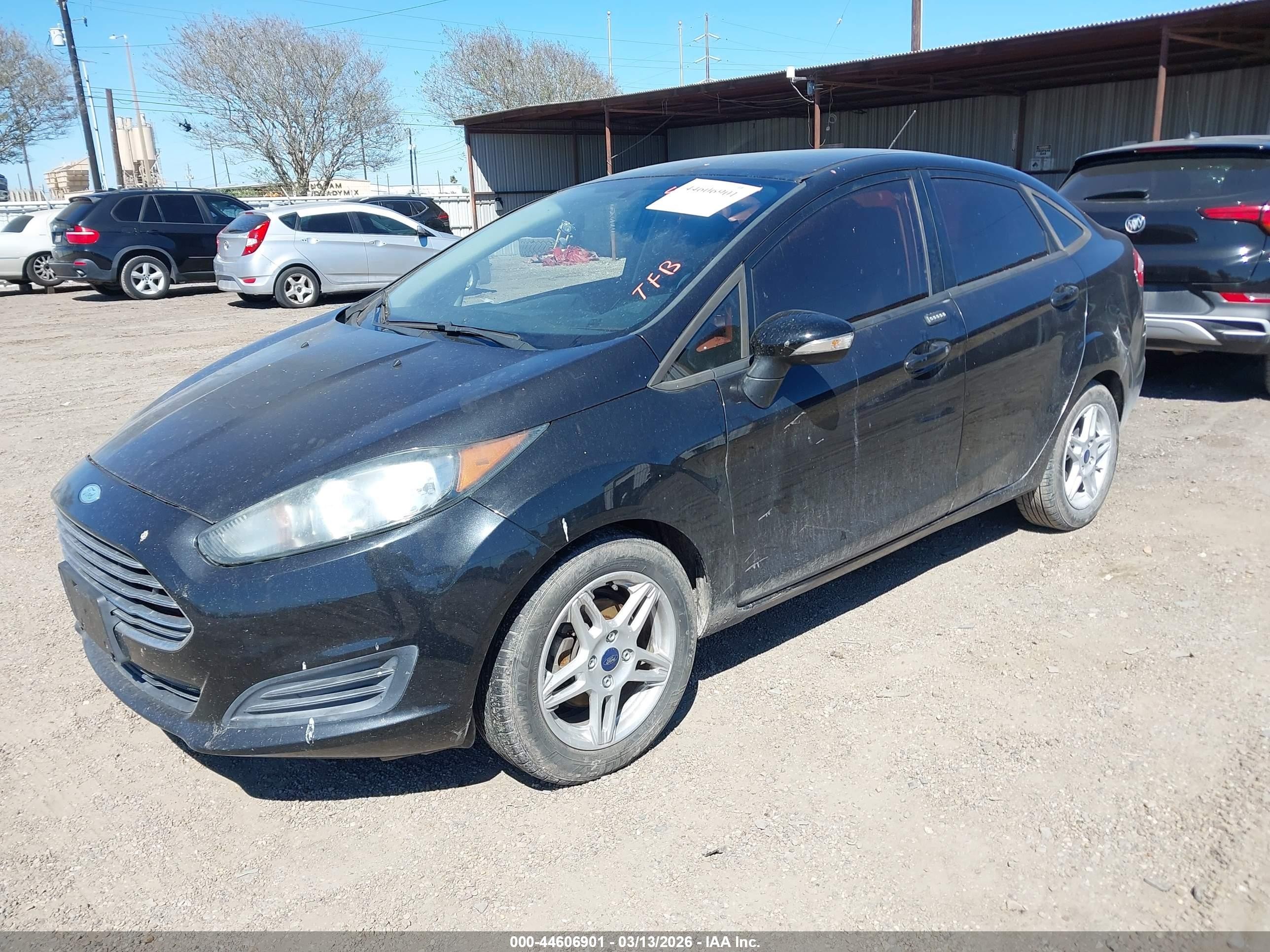 2014 Ford Fiesta Se Black vin: 3FADP4BJ8EM148398