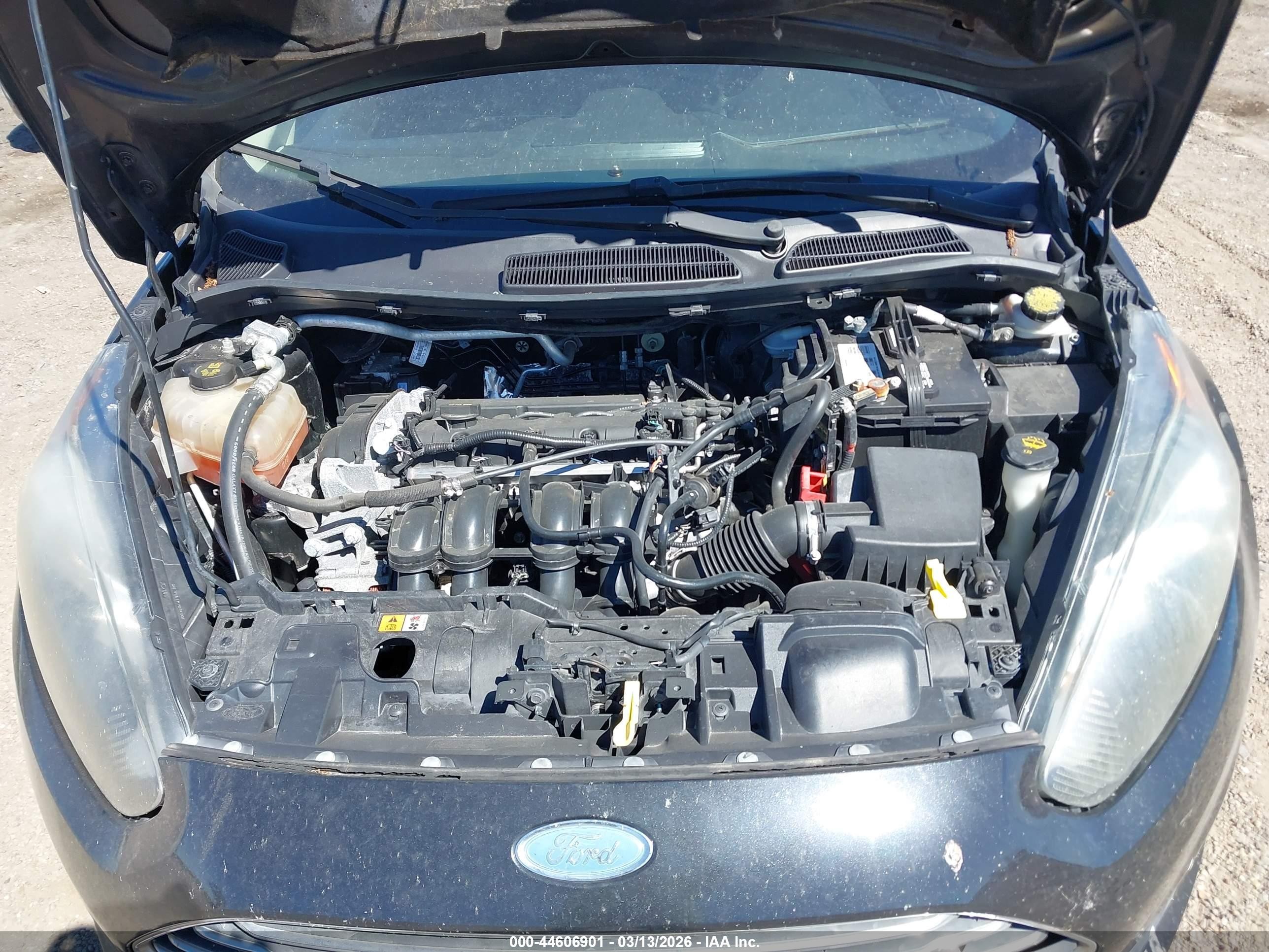 2014 Ford Fiesta Se Black vin: 3FADP4BJ8EM148398