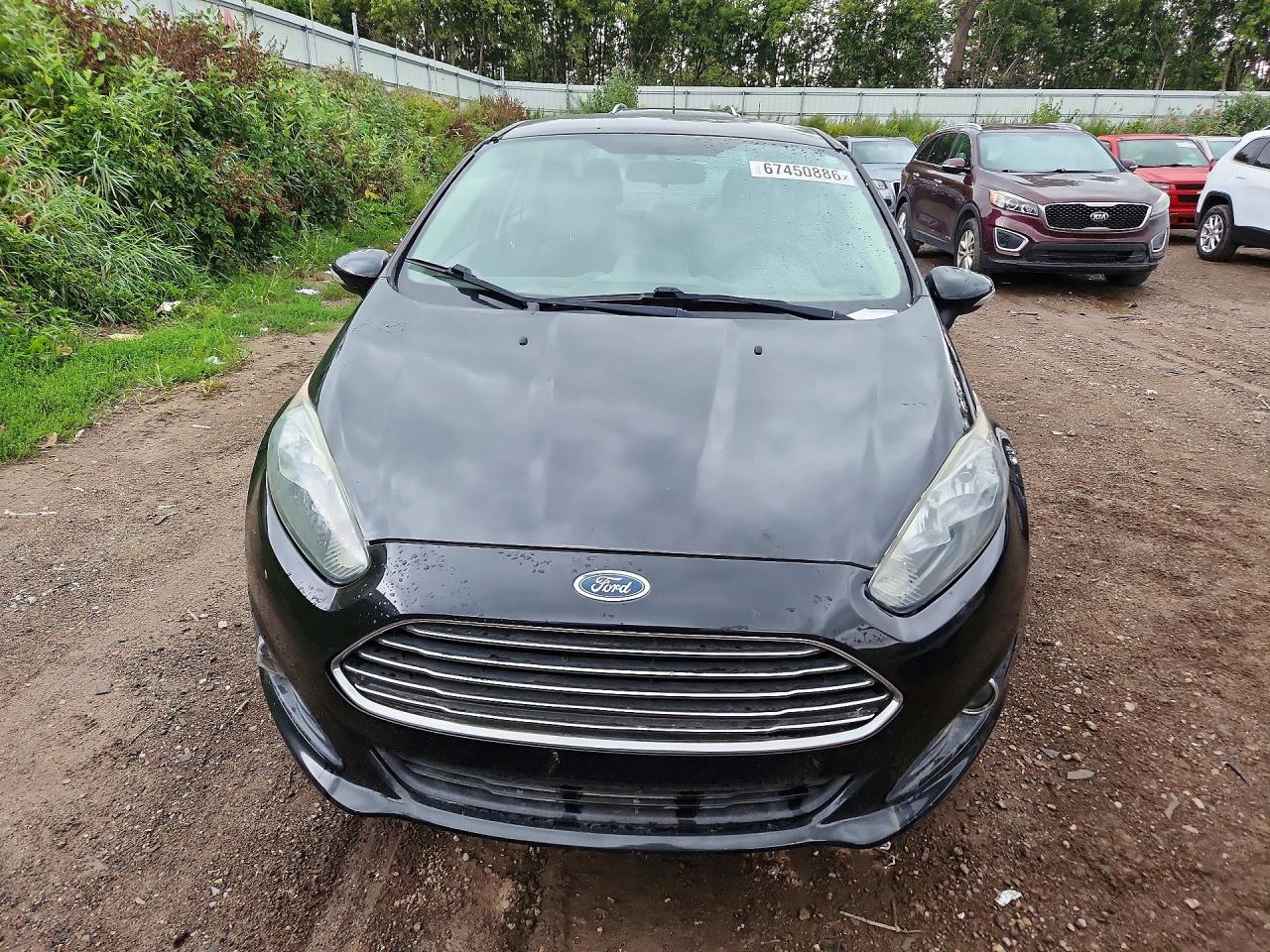 2014 Ford Fiesta Se Black vin: 3FADP4BJ8EM186357