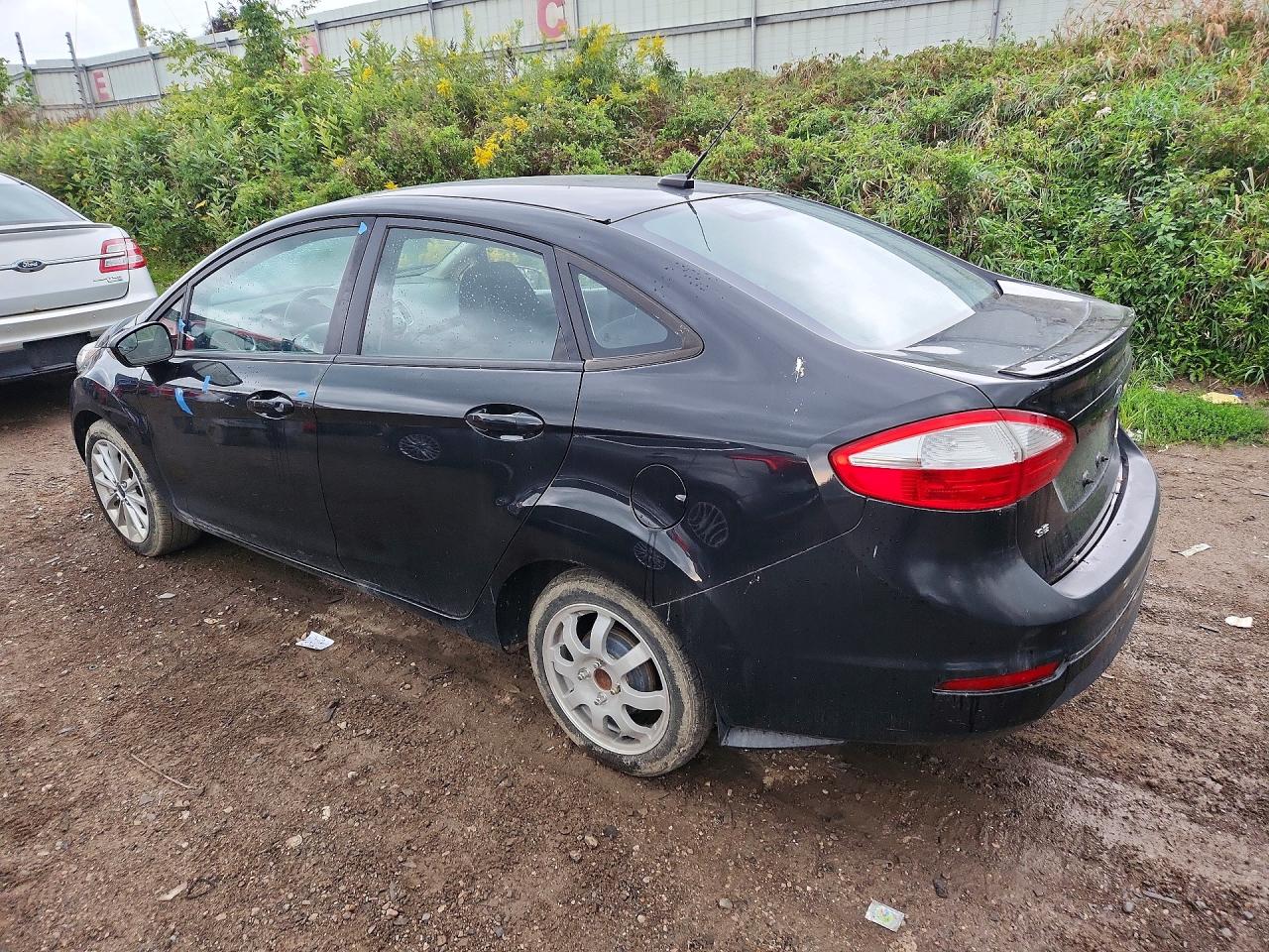 2014 Ford Fiesta Se Black vin: 3FADP4BJ8EM186357
