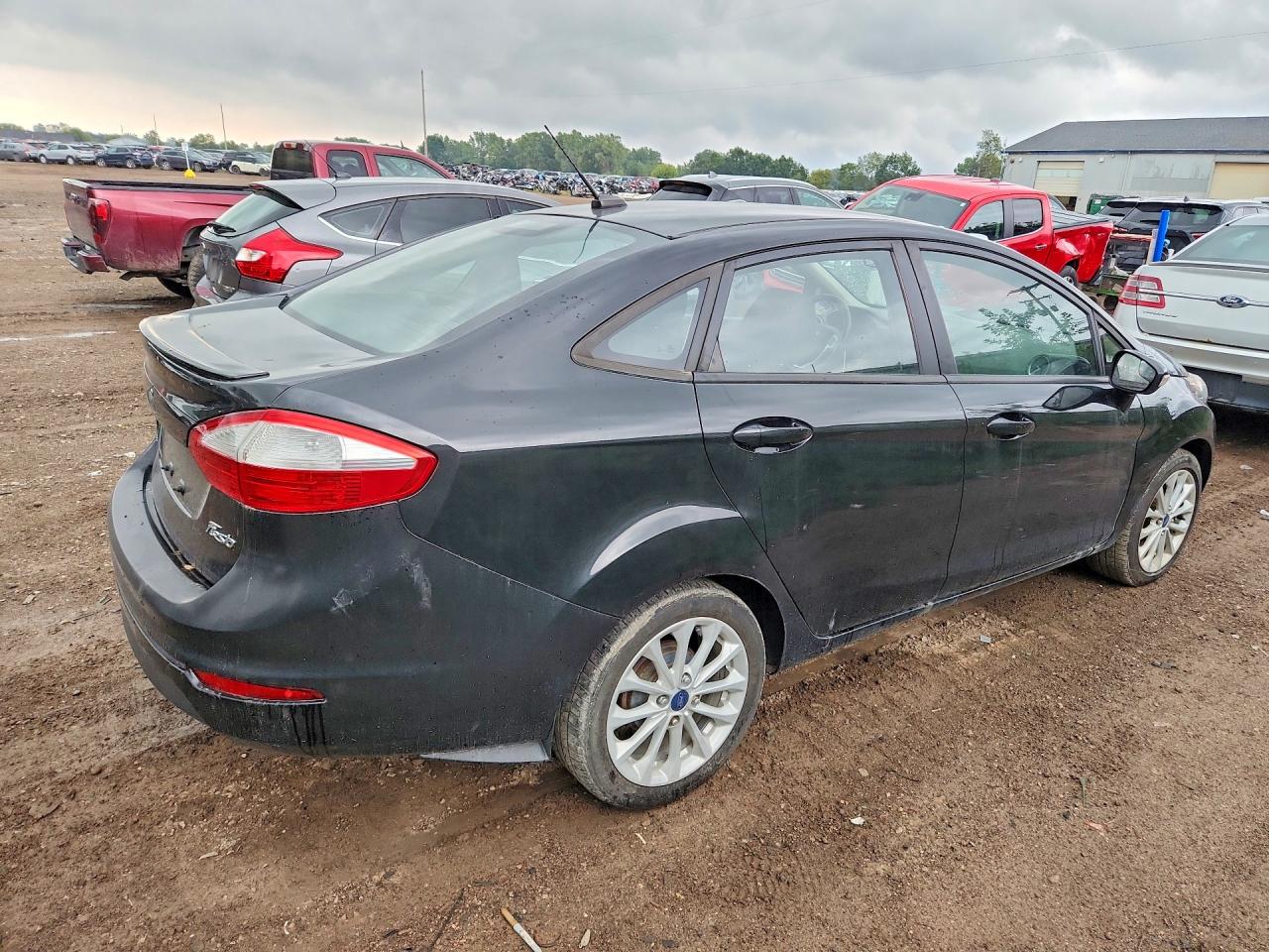 2014 Ford Fiesta Se Black vin: 3FADP4BJ8EM186357
