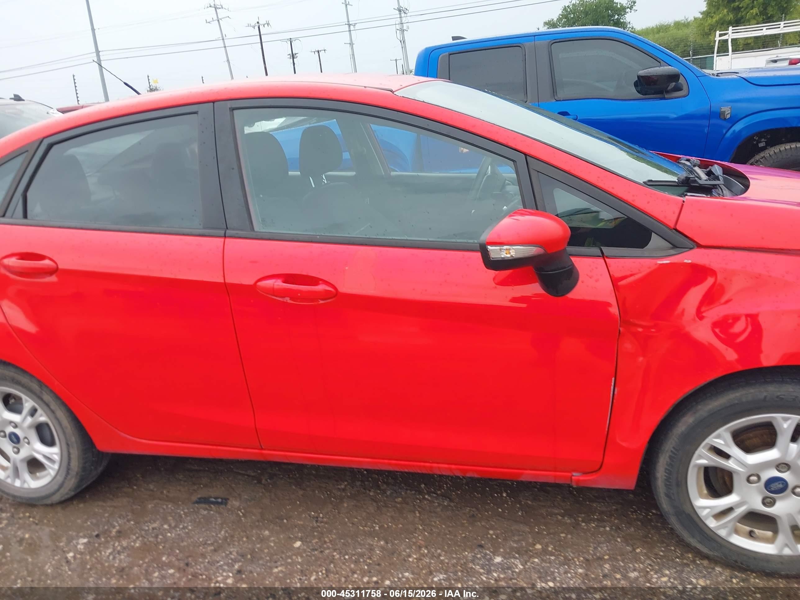 2014 Ford Fiesta Se Red vin: 3FADP4BJ8EM195673