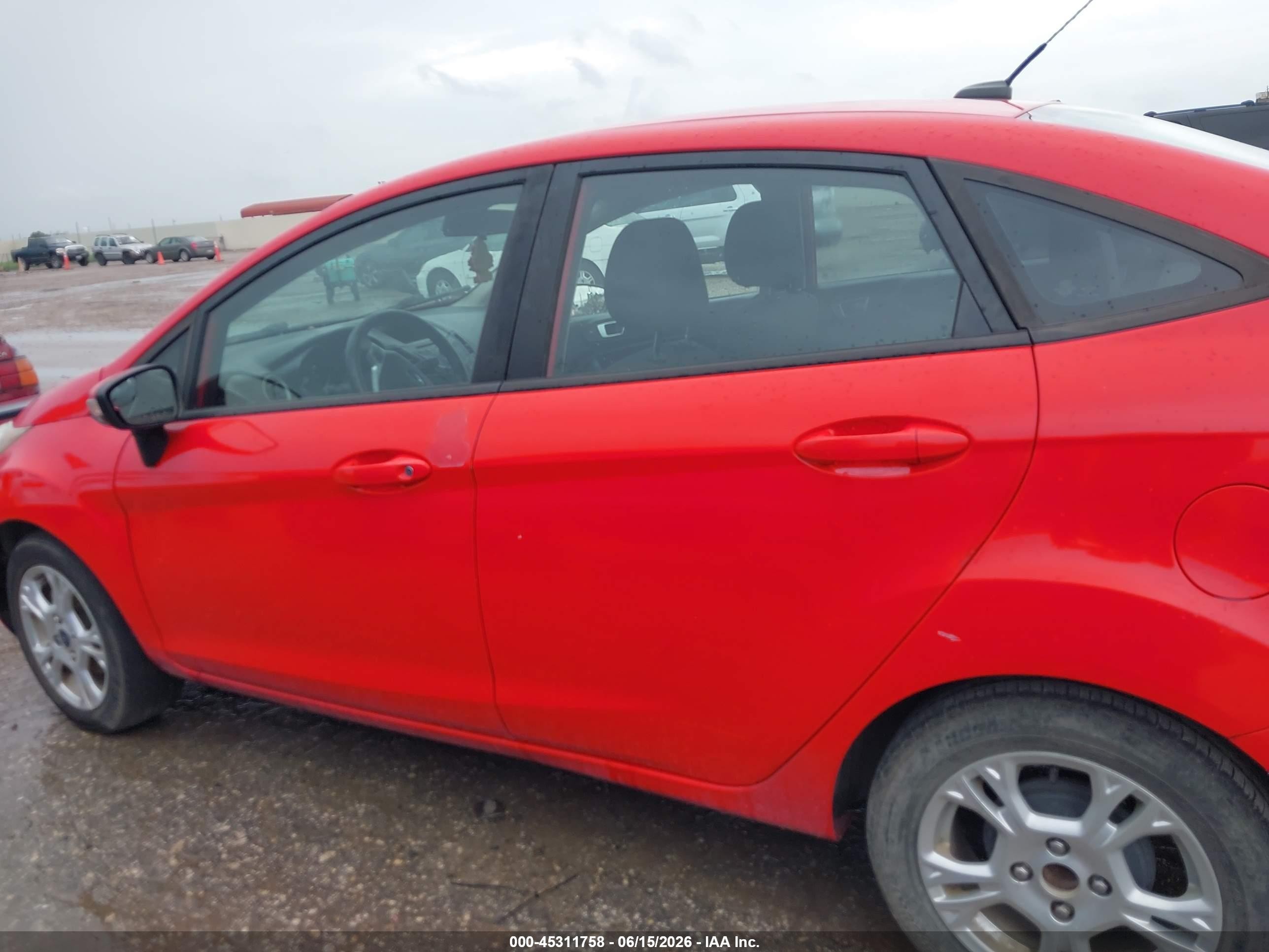 2014 Ford Fiesta Se Red vin: 3FADP4BJ8EM195673