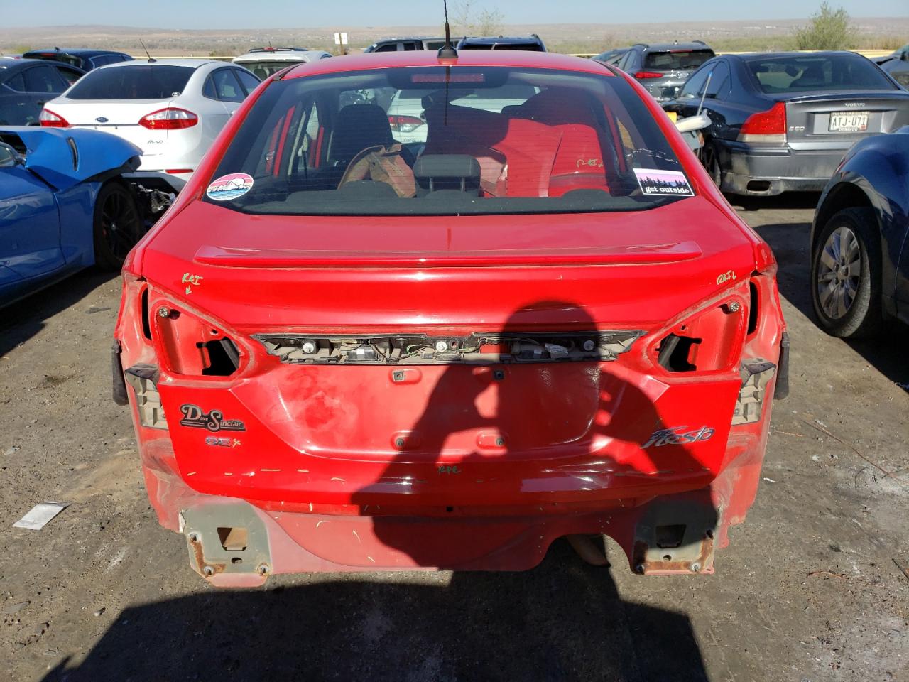 2014 Ford Fiesta Se Red vin: 3FADP4BJ8EM197018