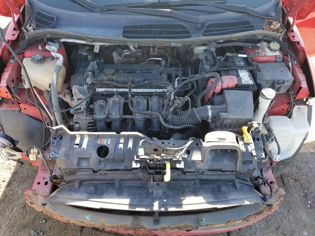 2014 Ford Fiesta Se Red vin: 3FADP4BJ8EM197018