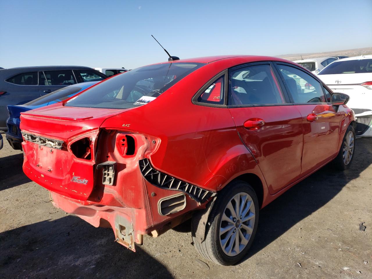 2014 Ford Fiesta Se Red vin: 3FADP4BJ8EM197018