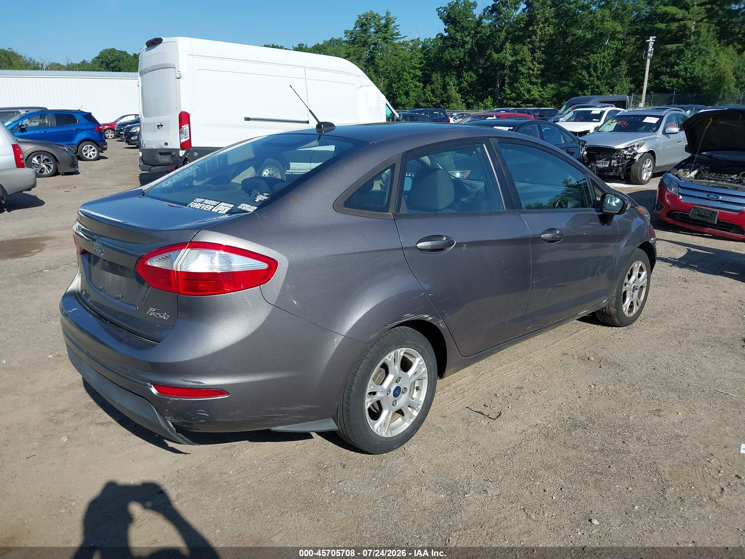 2014 Ford Fiesta Se Black vin: 3FADP4BJ8EM201648