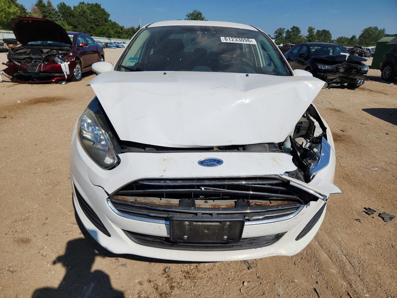 2014 Ford Fiesta Se White vin: 3FADP4BJ8EM202525