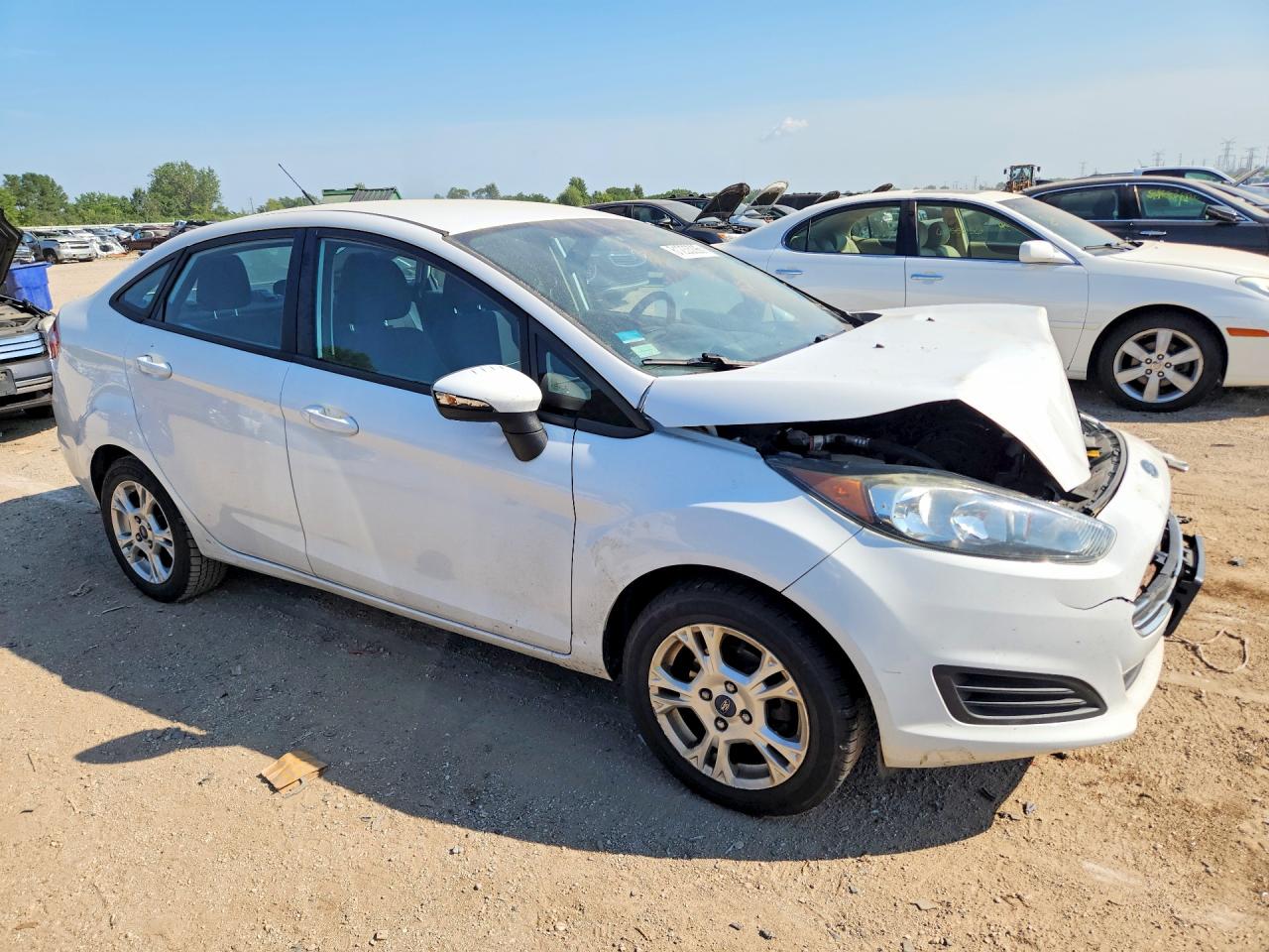 2014 Ford Fiesta Se White vin: 3FADP4BJ8EM202525