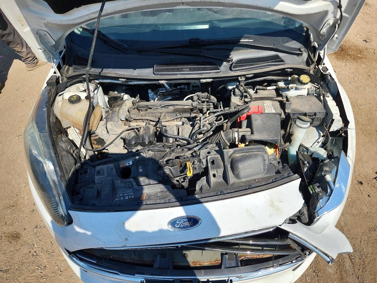 2014 Ford Fiesta Se White vin: 3FADP4BJ8EM202525
