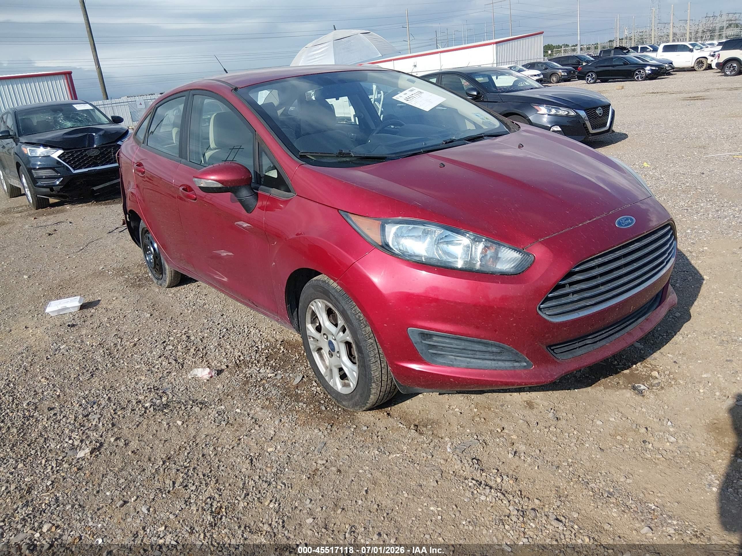 2014 Ford Fiesta Se Красный vin: 3FADP4BJ8EM211161