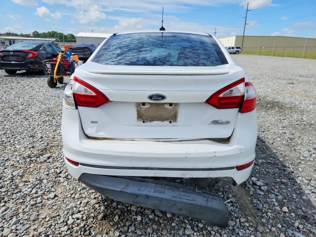 2014 Ford Fiesta Se White vin: 3FADP4BJ8EM243253