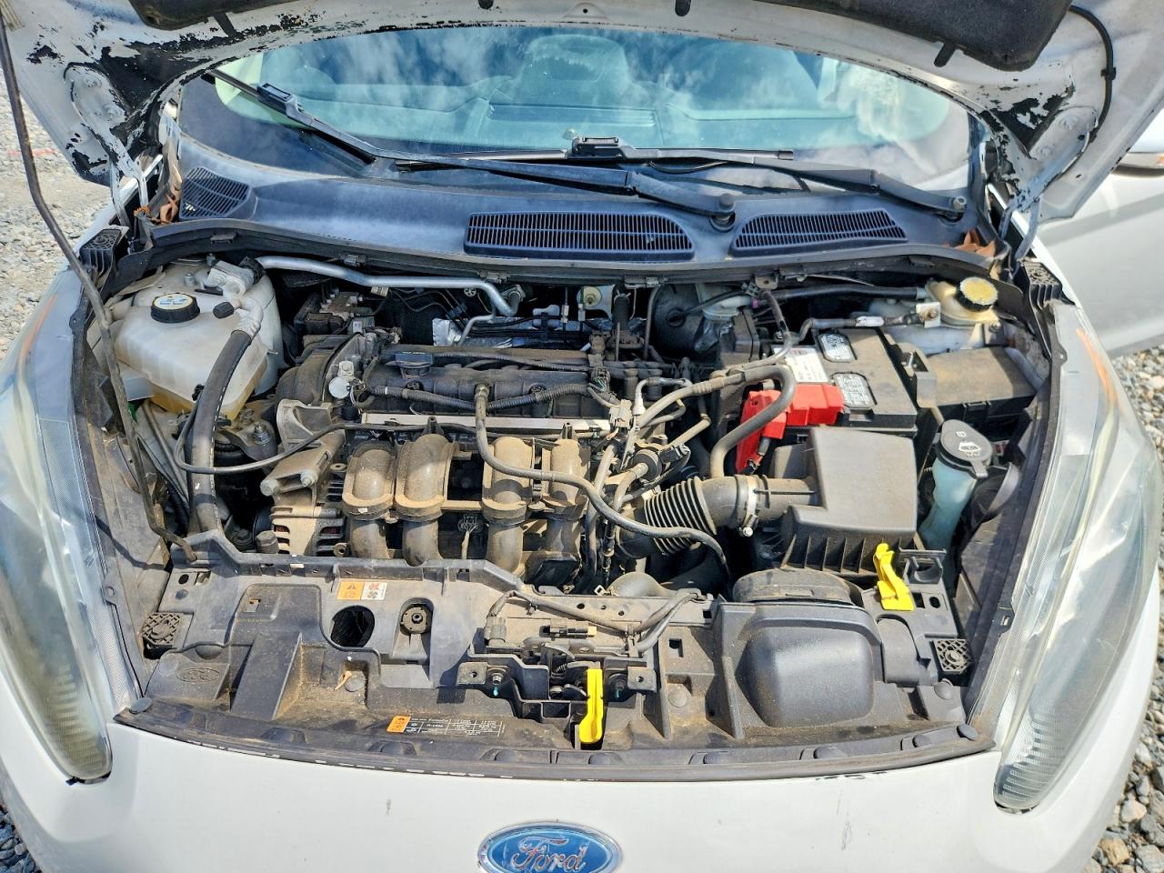 2014 Ford Fiesta Se White vin: 3FADP4BJ8EM243253