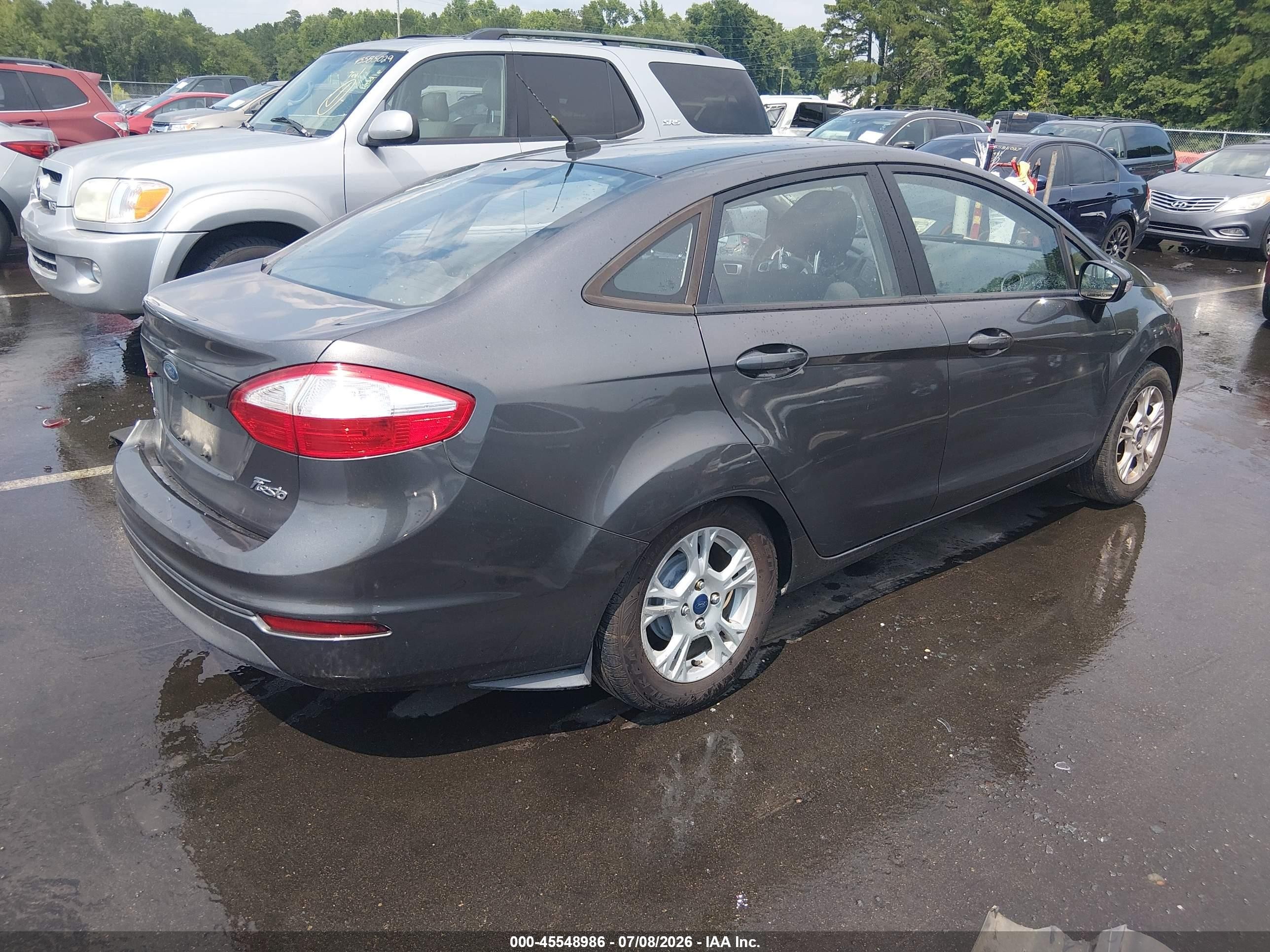 2015 Ford Fiesta Se Серый vin: 3FADP4BJ8FM101938