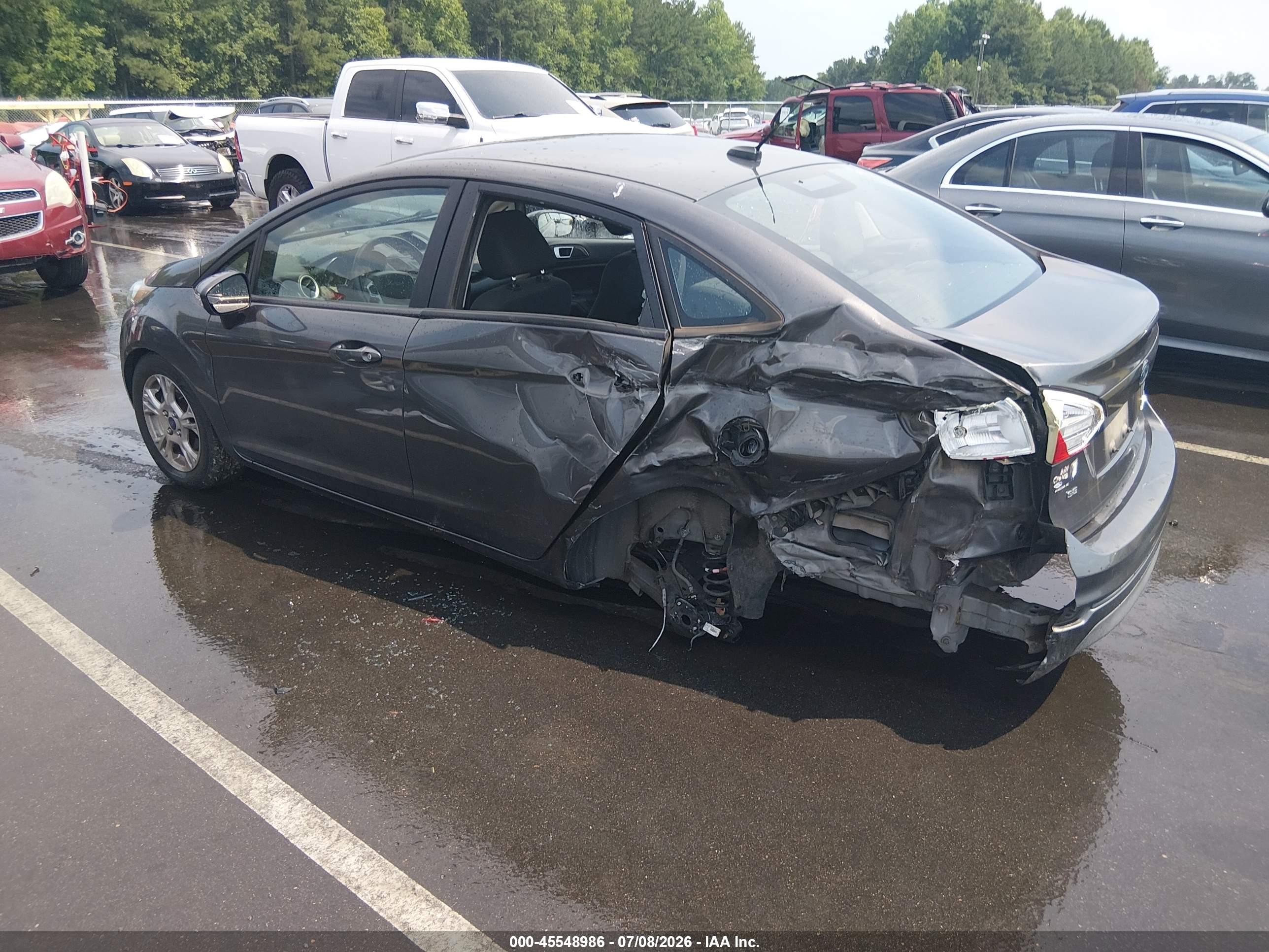 2015 Ford Fiesta Se Серый vin: 3FADP4BJ8FM101938