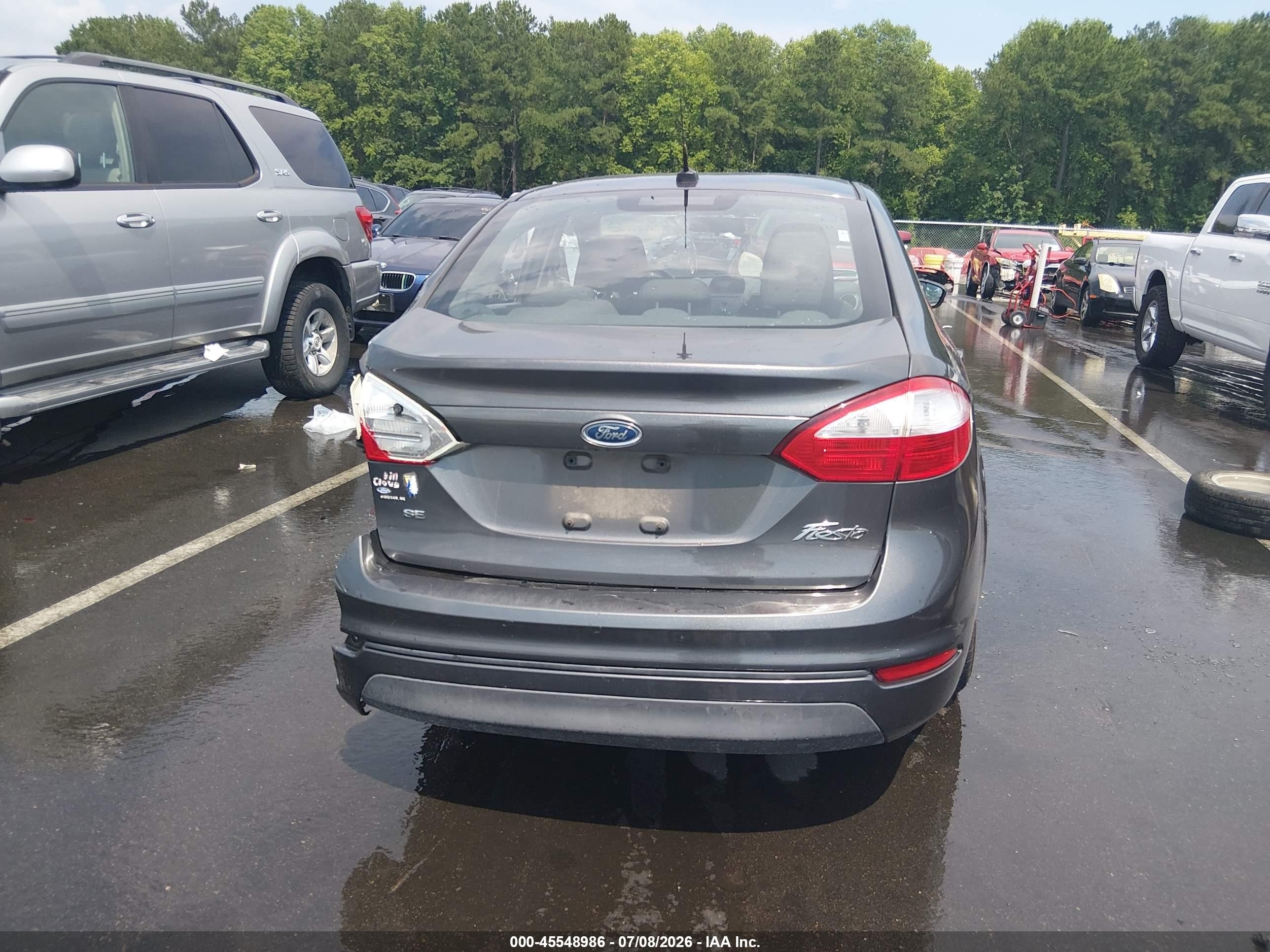 2015 Ford Fiesta Se Серый vin: 3FADP4BJ8FM101938