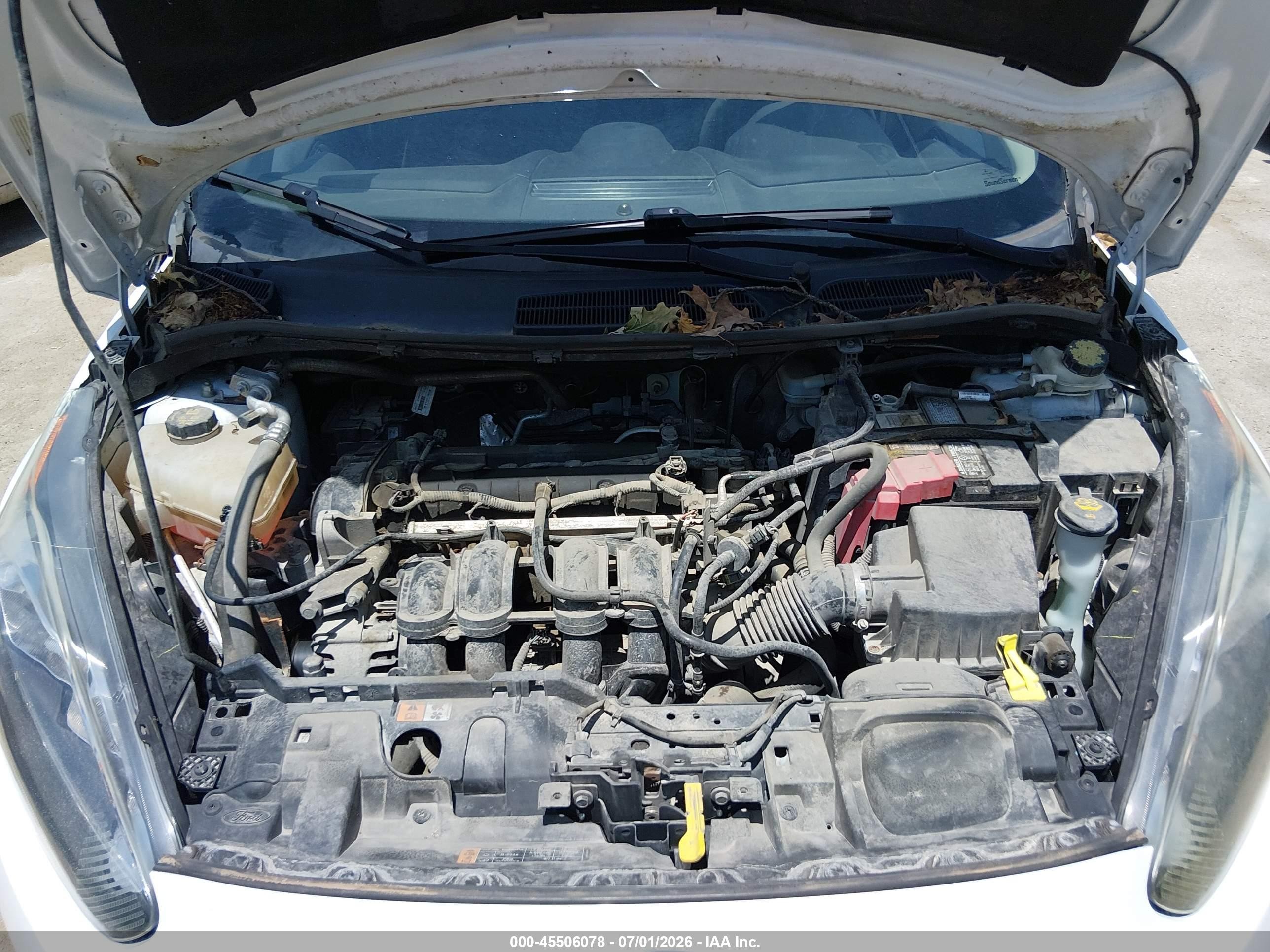 2015 Ford Fiesta Se White vin: 3FADP4BJ8FM129402