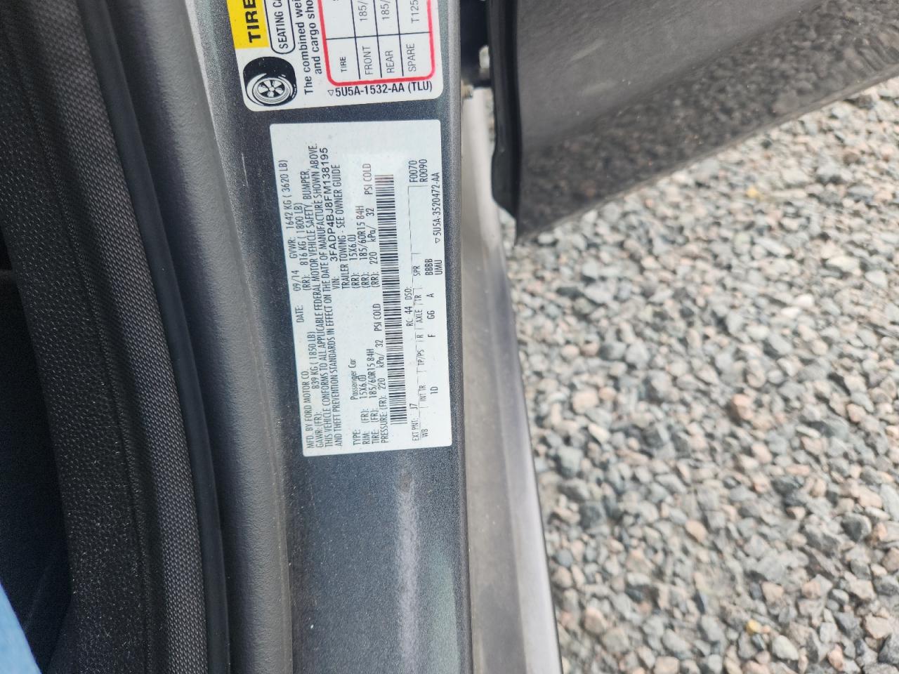 2015 Ford Fiesta Se Gray vin: 3FADP4BJ8FM138195
