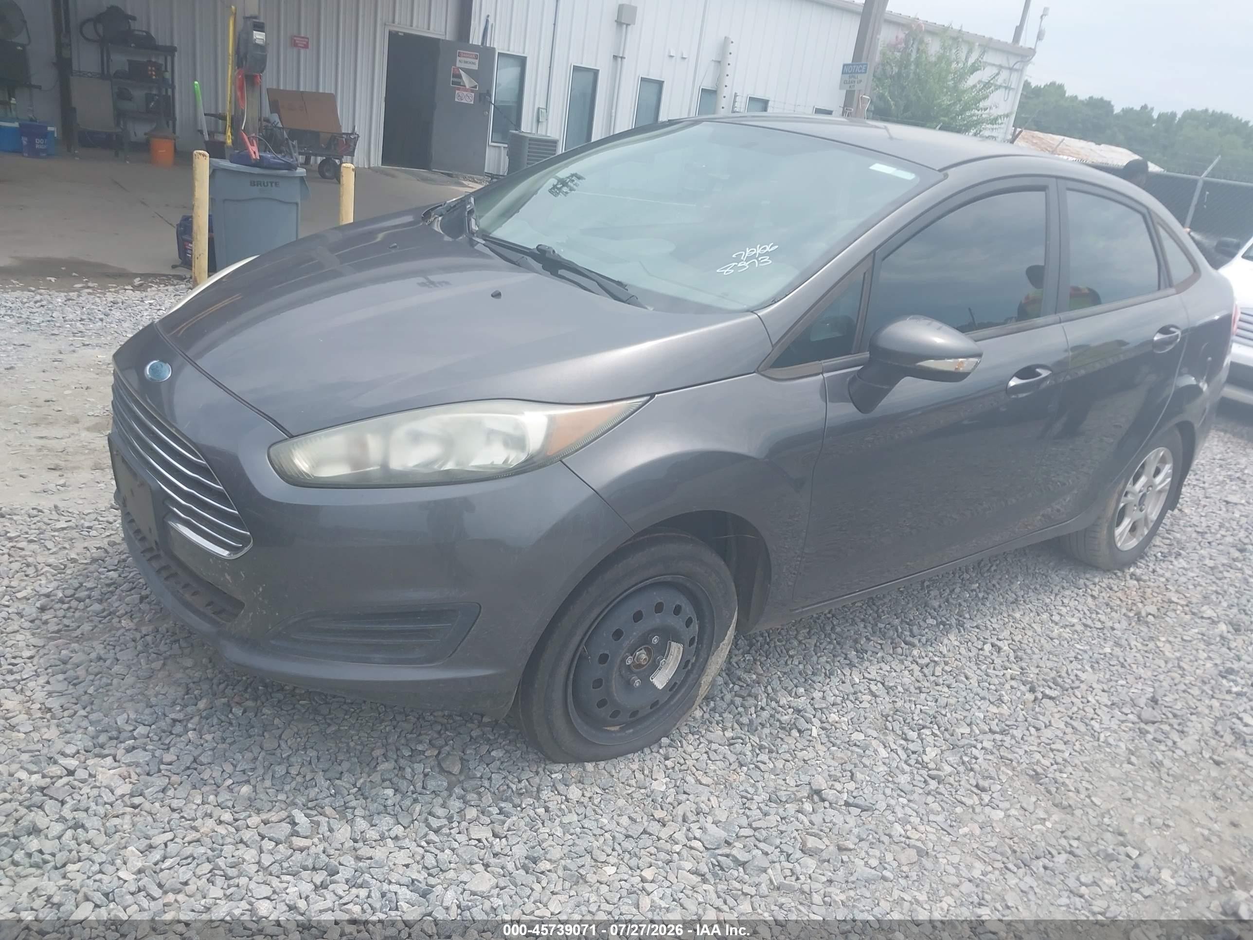 2015 Ford Fiesta Se Gray vin: 3FADP4BJ8FM178373