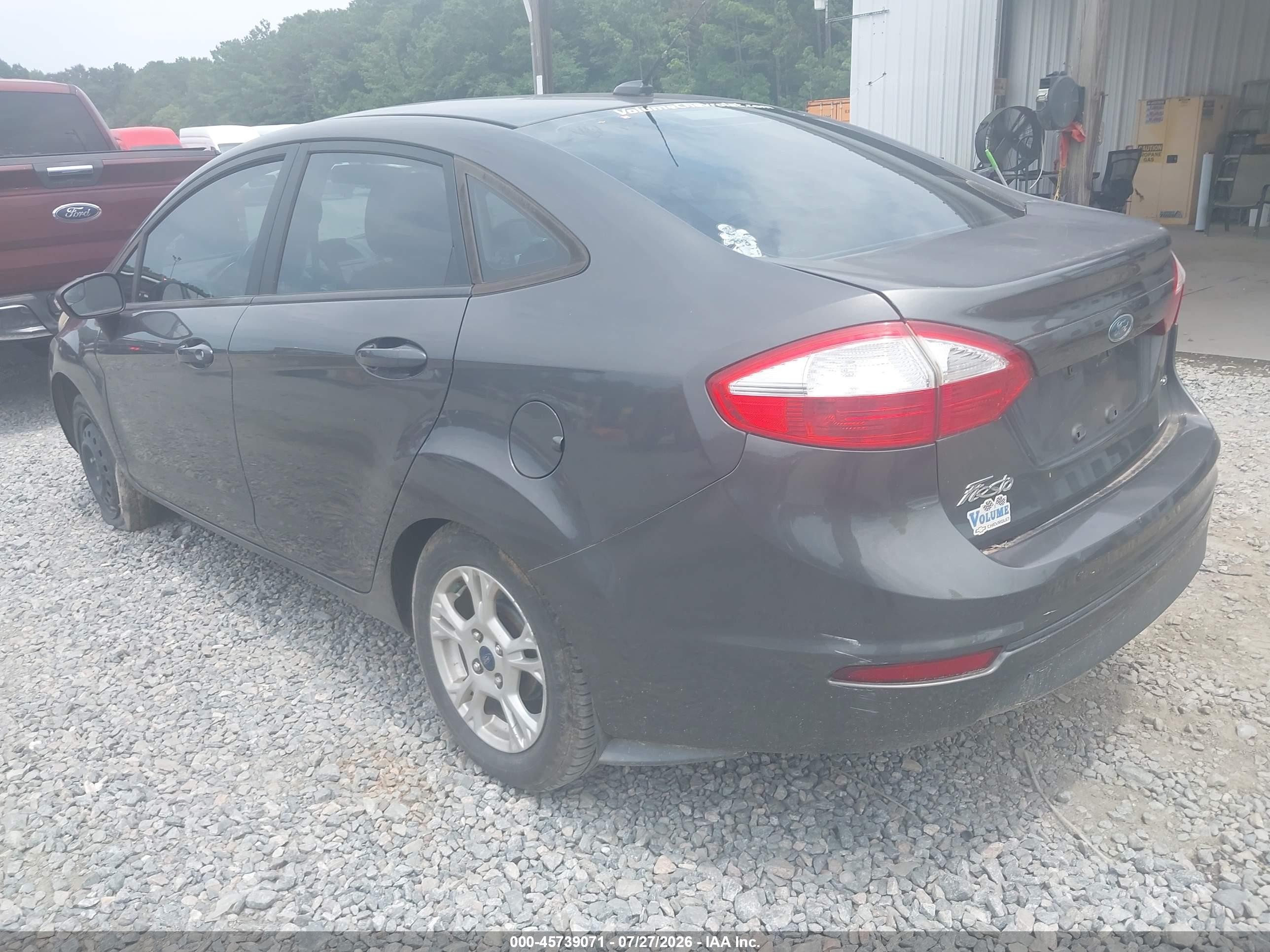 2015 Ford Fiesta Se Gray vin: 3FADP4BJ8FM178373