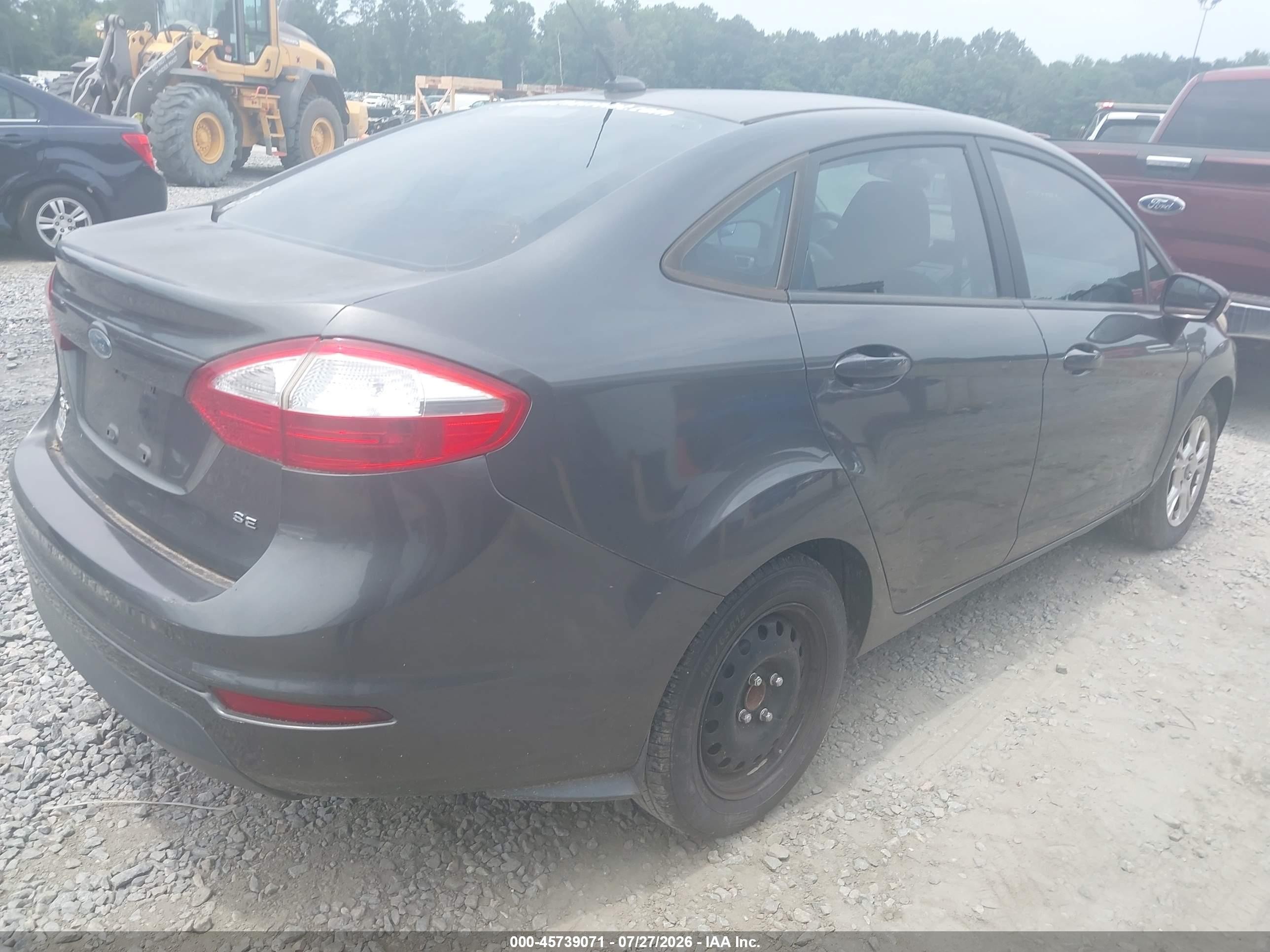 2015 Ford Fiesta Se Gray vin: 3FADP4BJ8FM178373