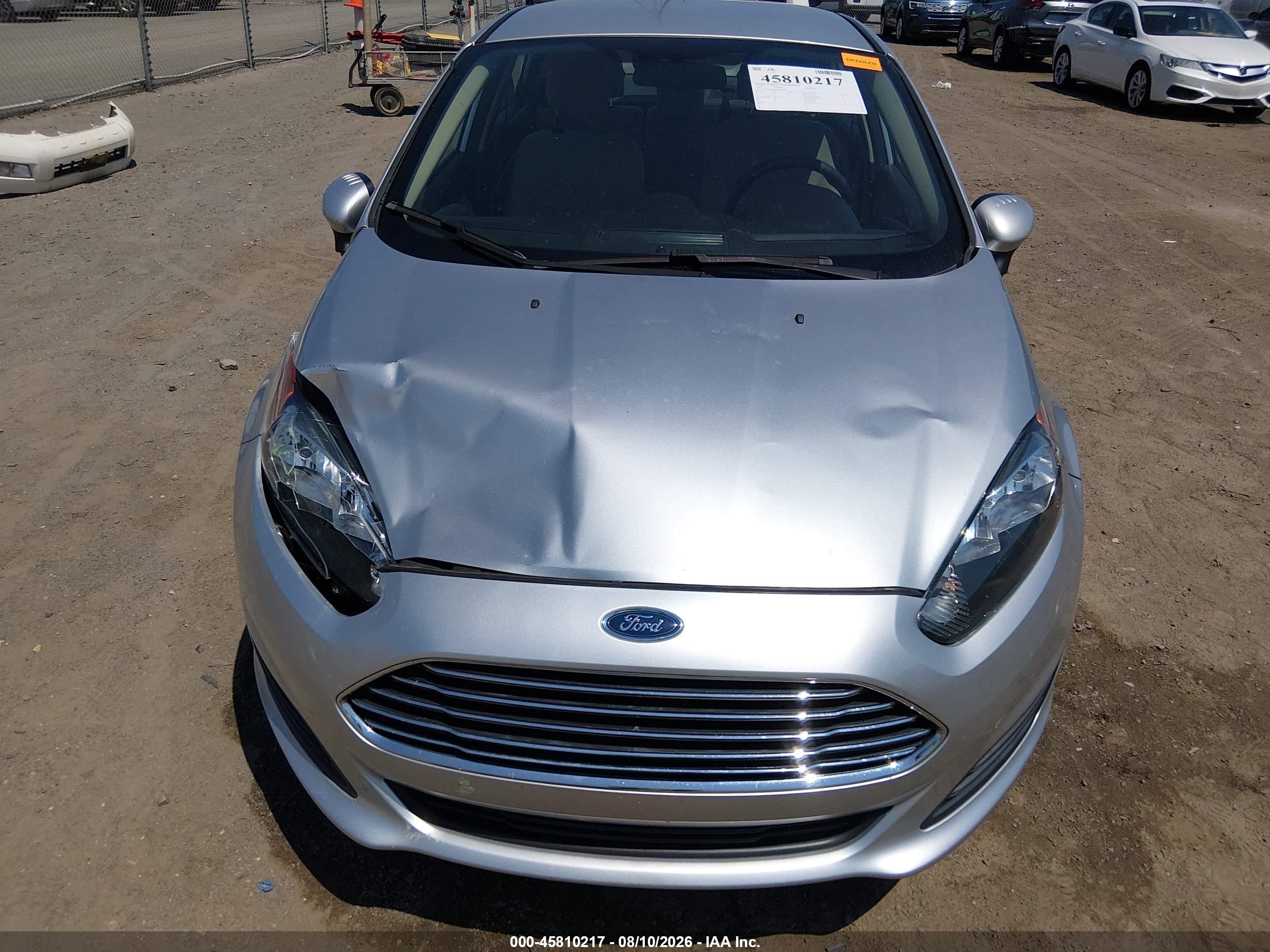 2017 Ford Fiesta Se Silver vin: 3FADP4BJ8HM139768