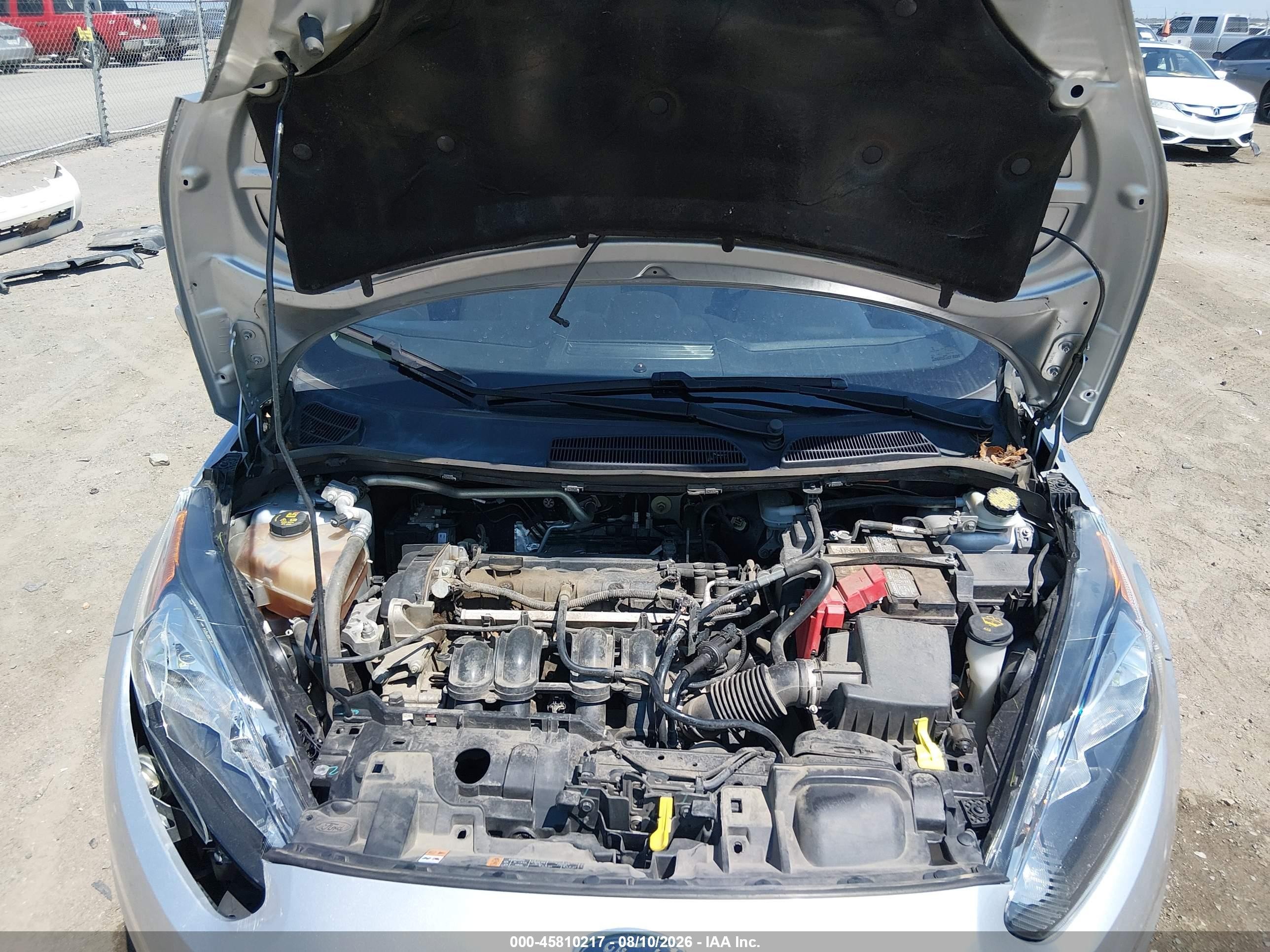 2017 Ford Fiesta Se Silver vin: 3FADP4BJ8HM139768