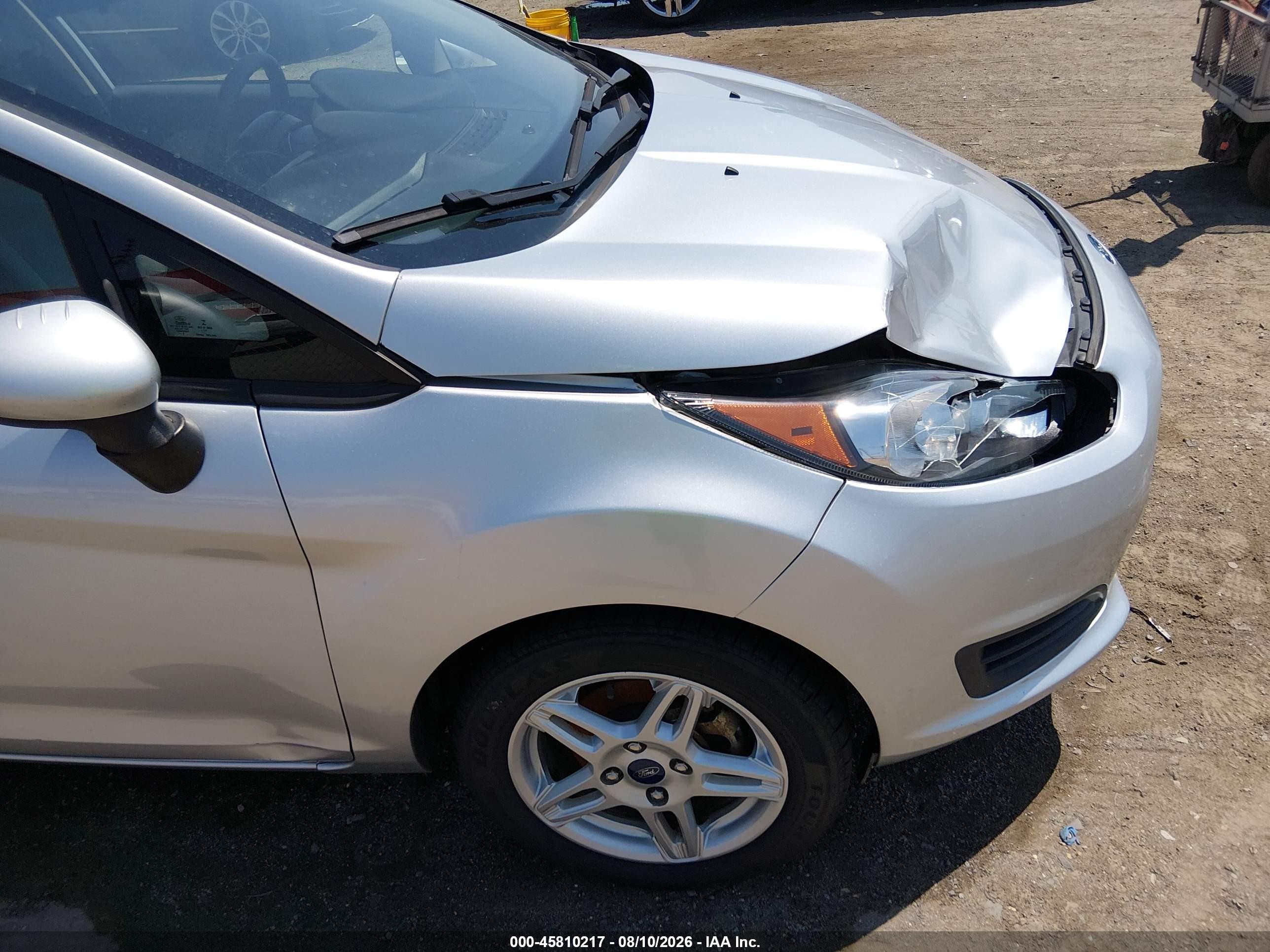 2017 Ford Fiesta Se Silver vin: 3FADP4BJ8HM139768