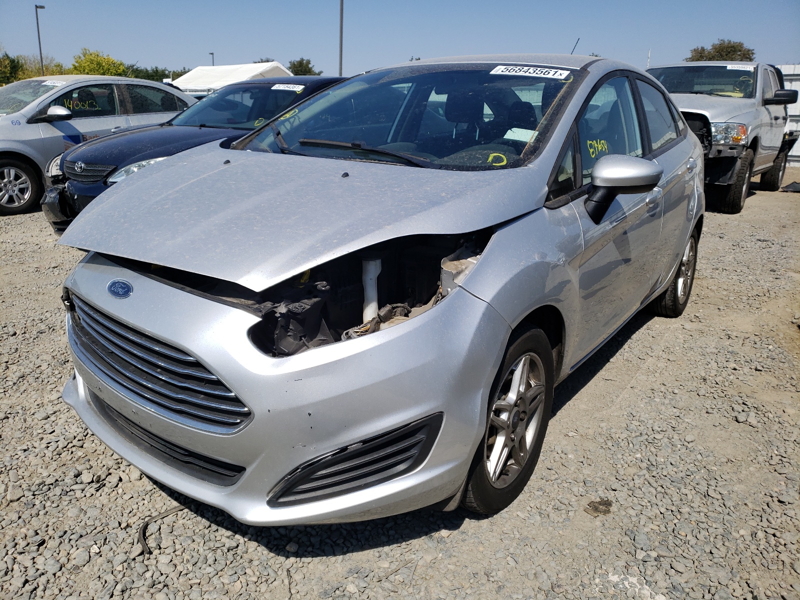 2017 Ford Fiesta Se Silver vin: 3FADP4BJ8HM143450