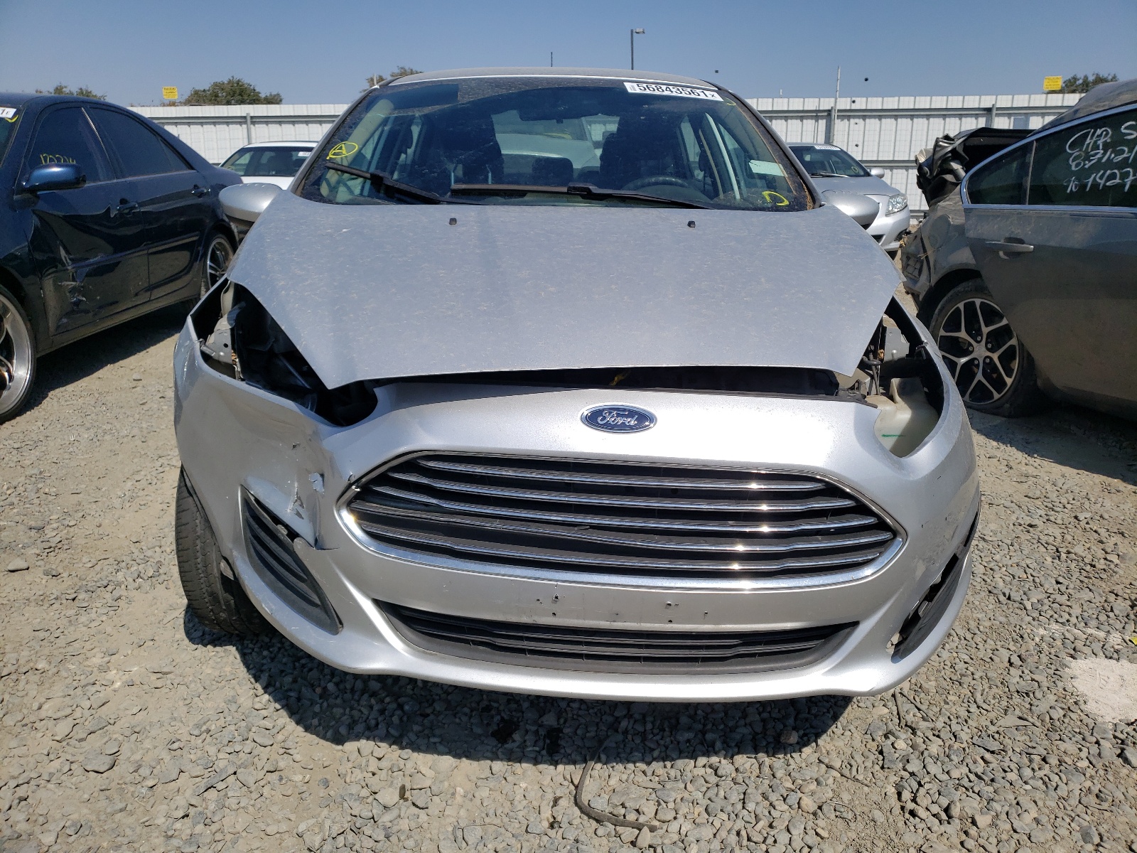 2017 Ford Fiesta Se Silver vin: 3FADP4BJ8HM143450