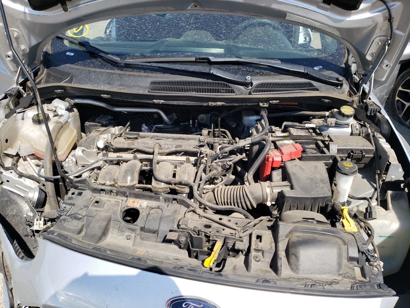 2017 Ford Fiesta Se Silver vin: 3FADP4BJ8HM143450