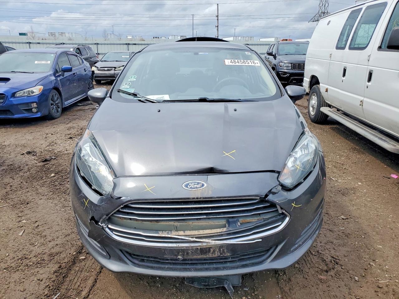2019 Ford Fiesta Se Серый vin: 3FADP4BJ8KM104378