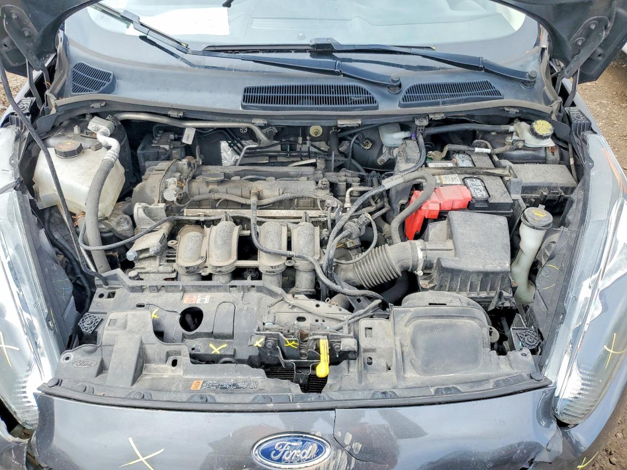 2019 Ford Fiesta Se Серый vin: 3FADP4BJ8KM104378