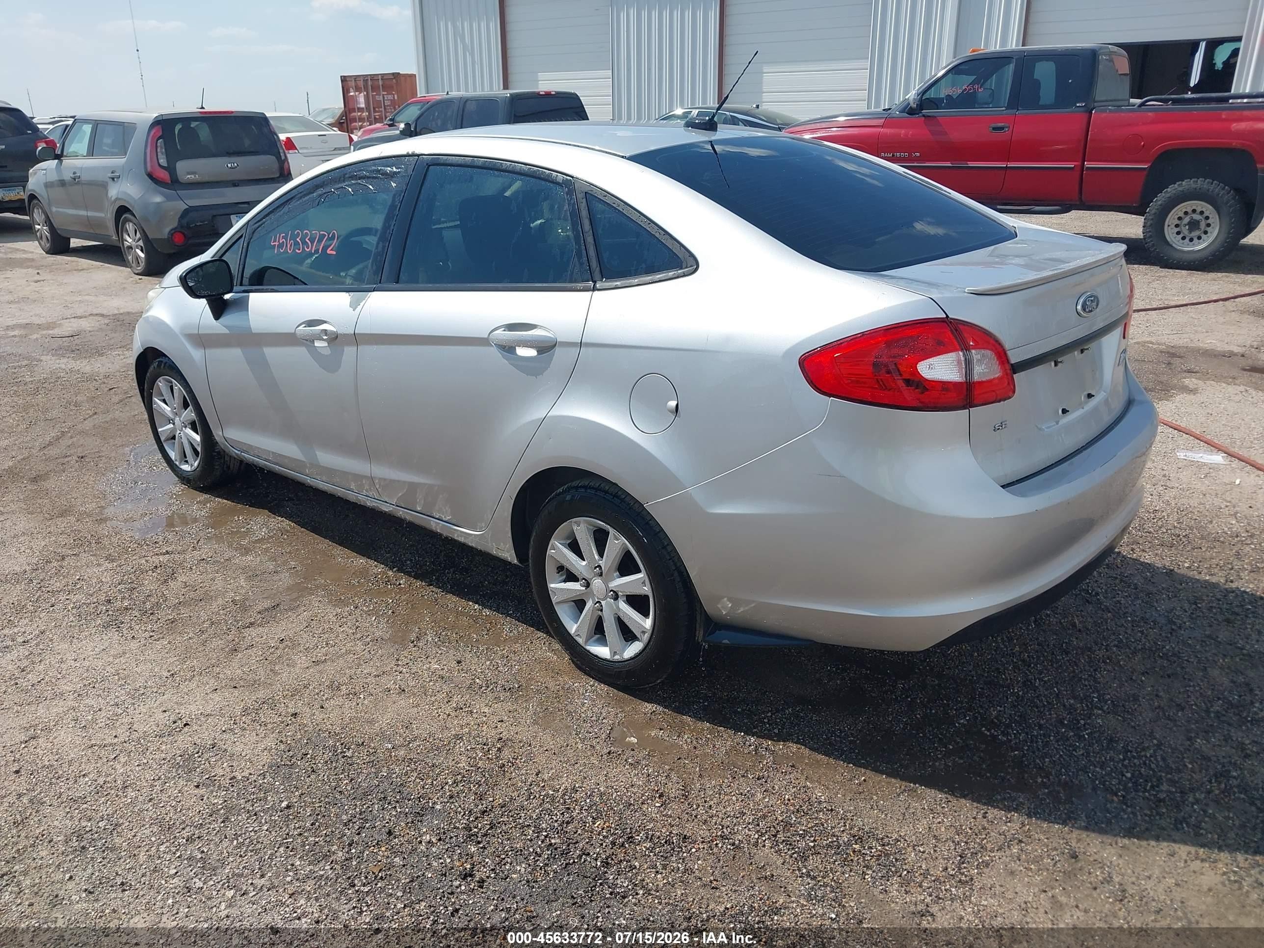 2012 Ford Fiesta Se Silver vin: 3FADP4BJ9CM111843