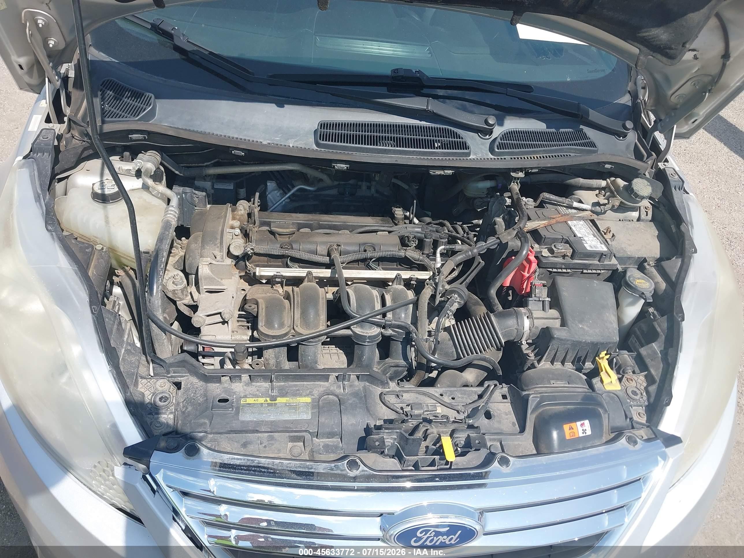 2012 Ford Fiesta Se Silver vin: 3FADP4BJ9CM111843