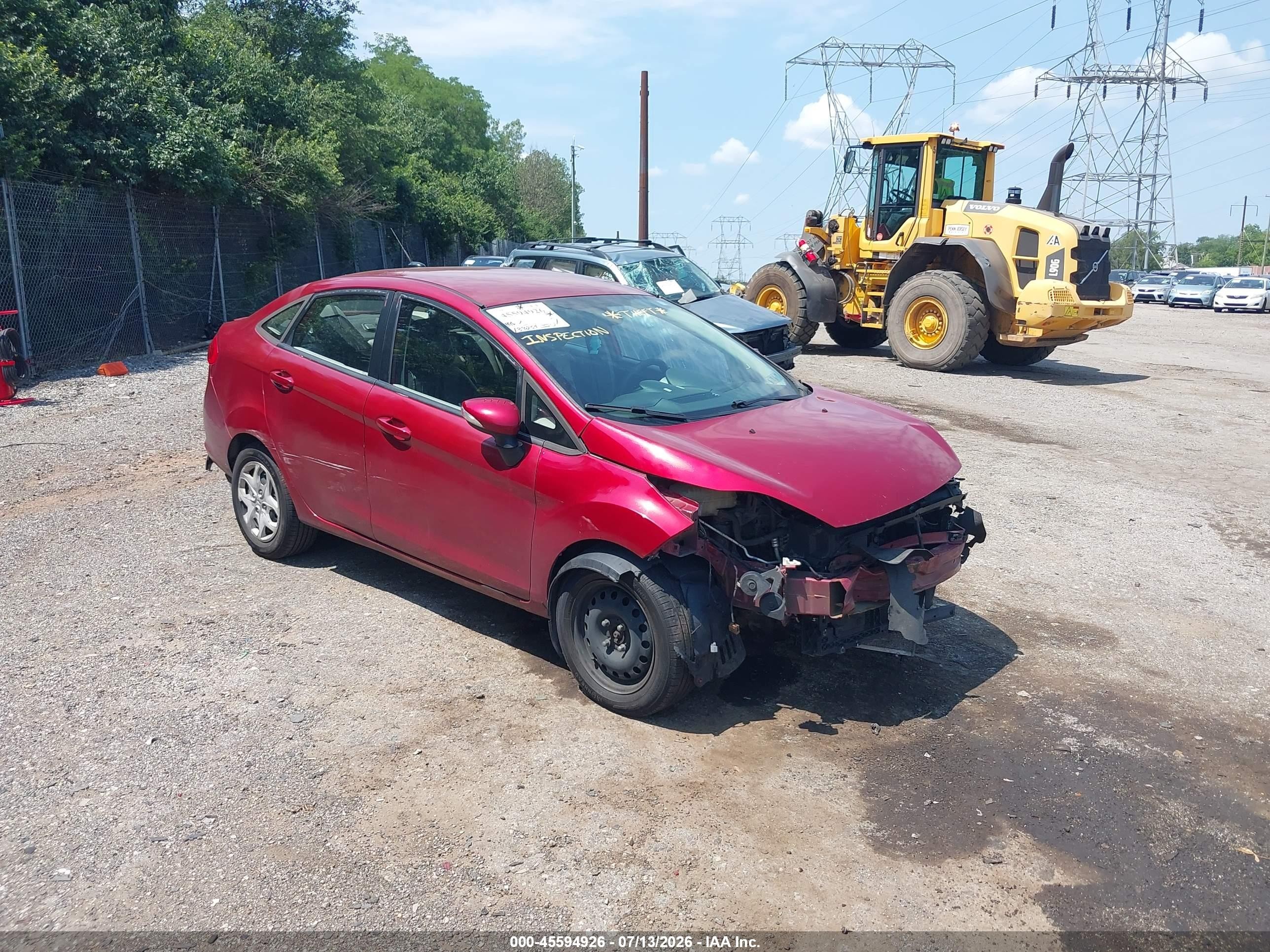 2013 Ford Fiesta Se Красный vin: 3FADP4BJ9DM108927