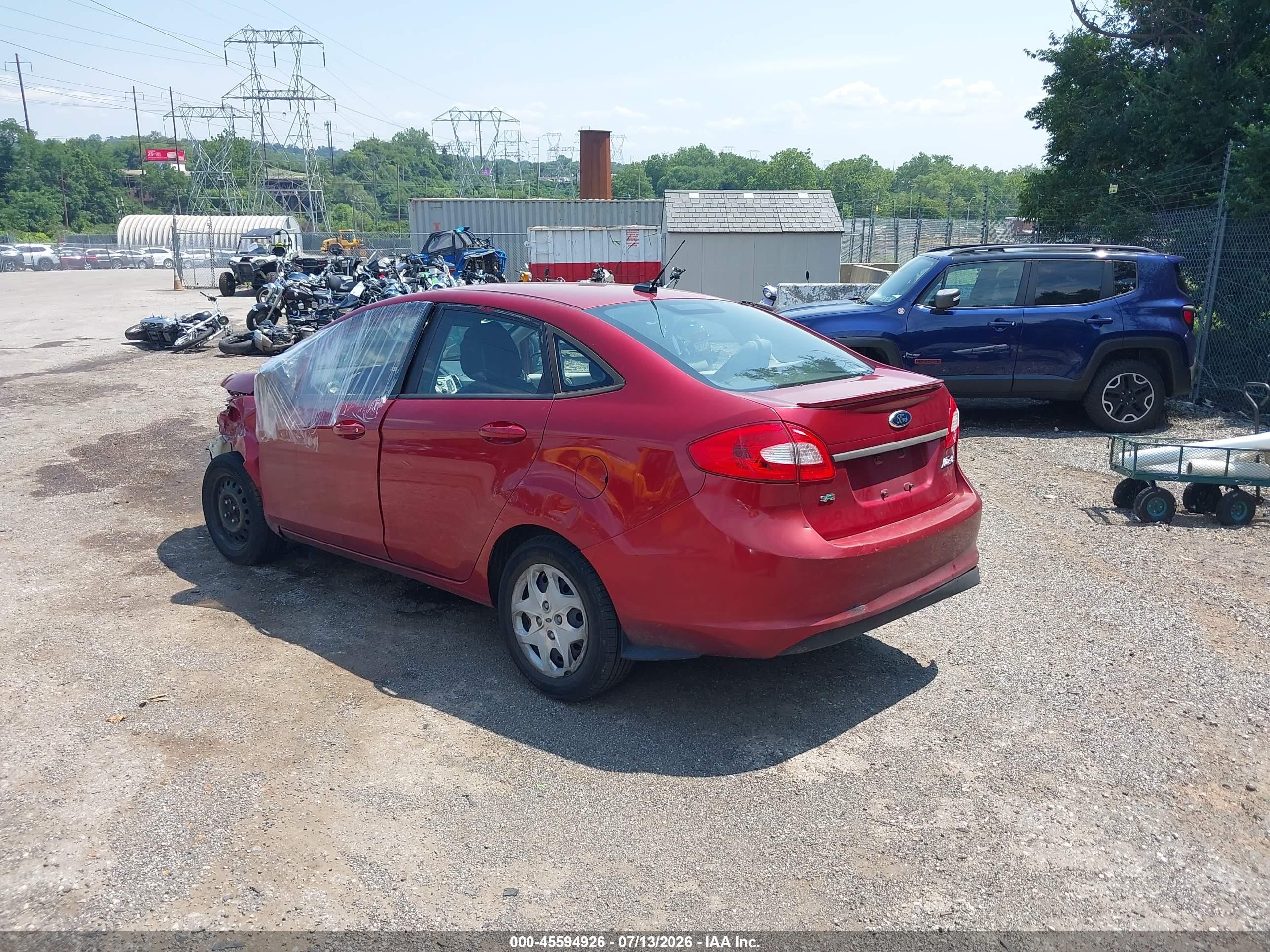 2013 Ford Fiesta Se Red vin: 3FADP4BJ9DM108927