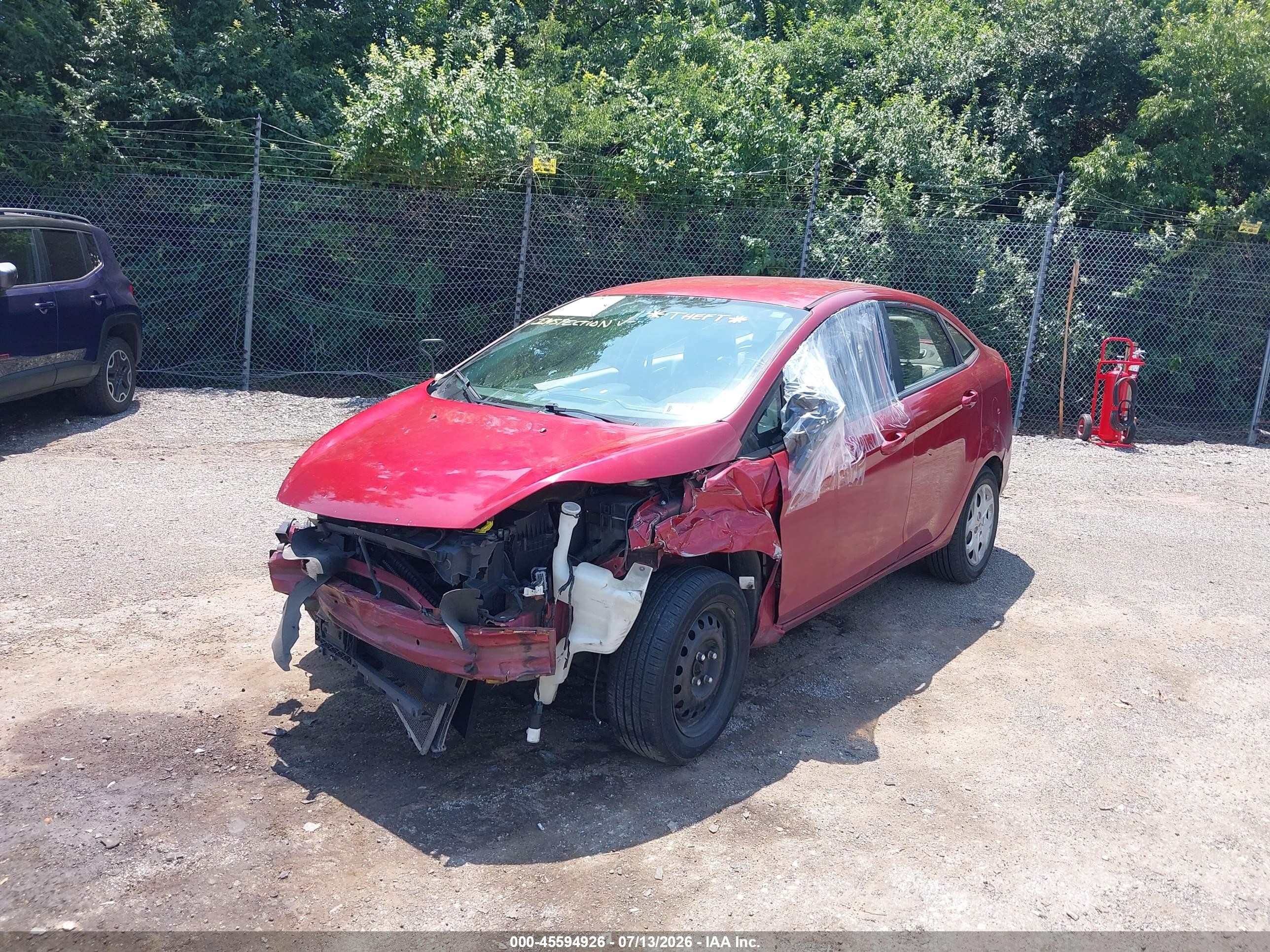 2013 Ford Fiesta Se Red vin: 3FADP4BJ9DM108927