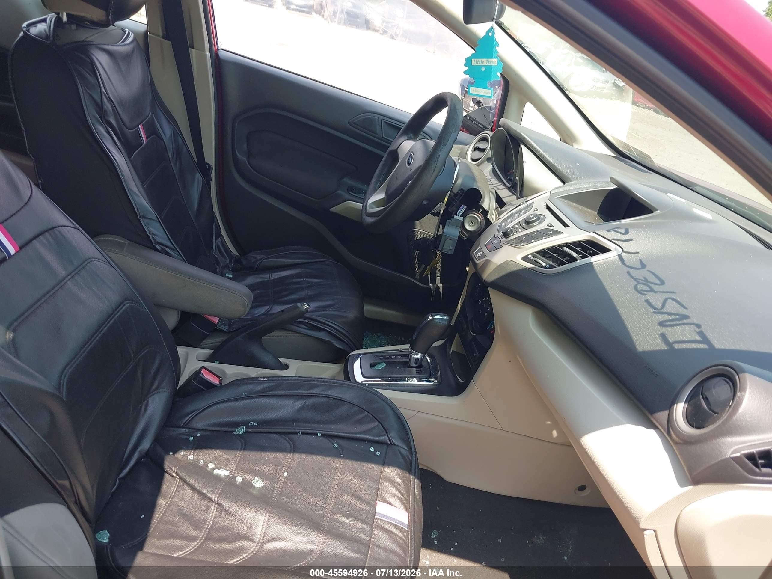 2013 Ford Fiesta Se Red vin: 3FADP4BJ9DM108927