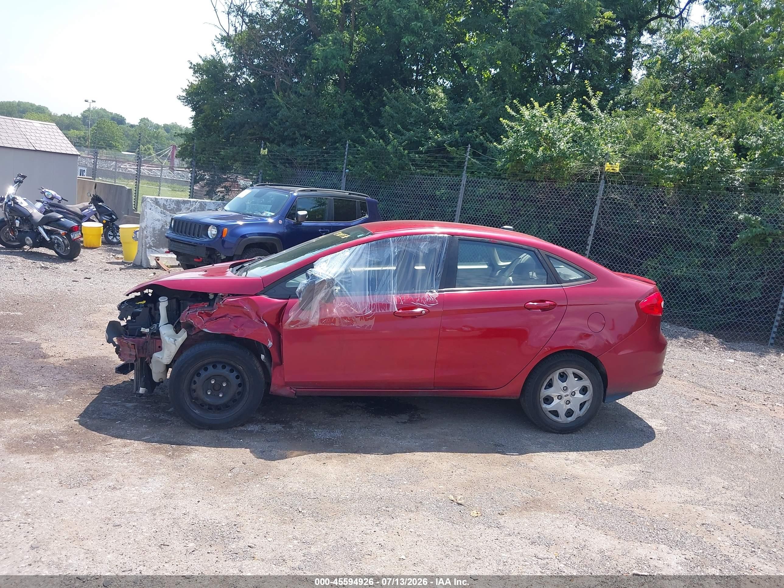 2013 Ford Fiesta Se Red vin: 3FADP4BJ9DM108927
