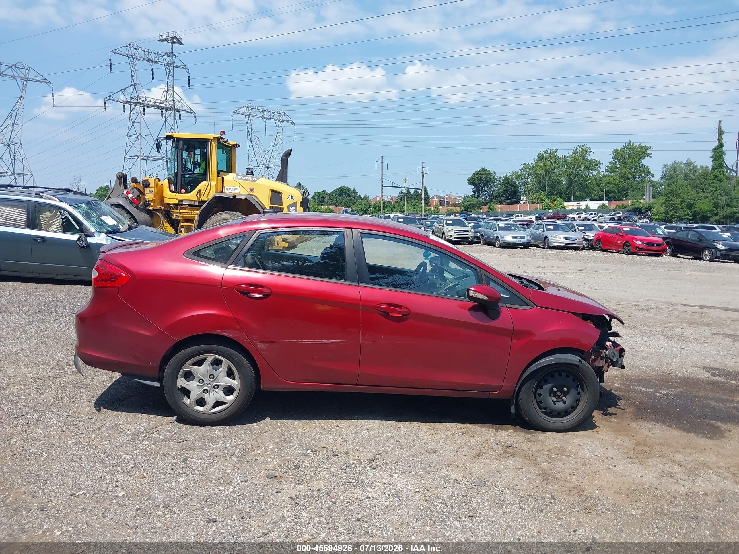 2013 Ford Fiesta Se Red vin: 3FADP4BJ9DM108927