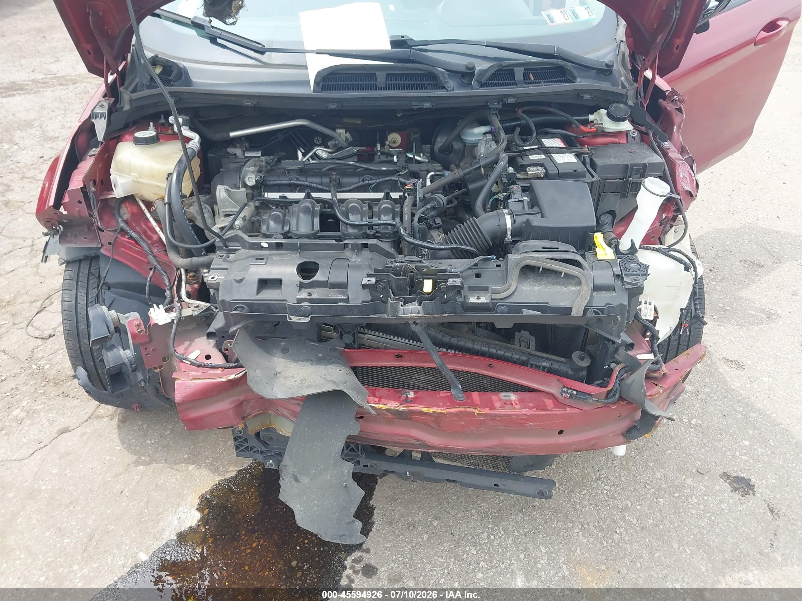 2013 Ford Fiesta Se Red vin: 3FADP4BJ9DM108927