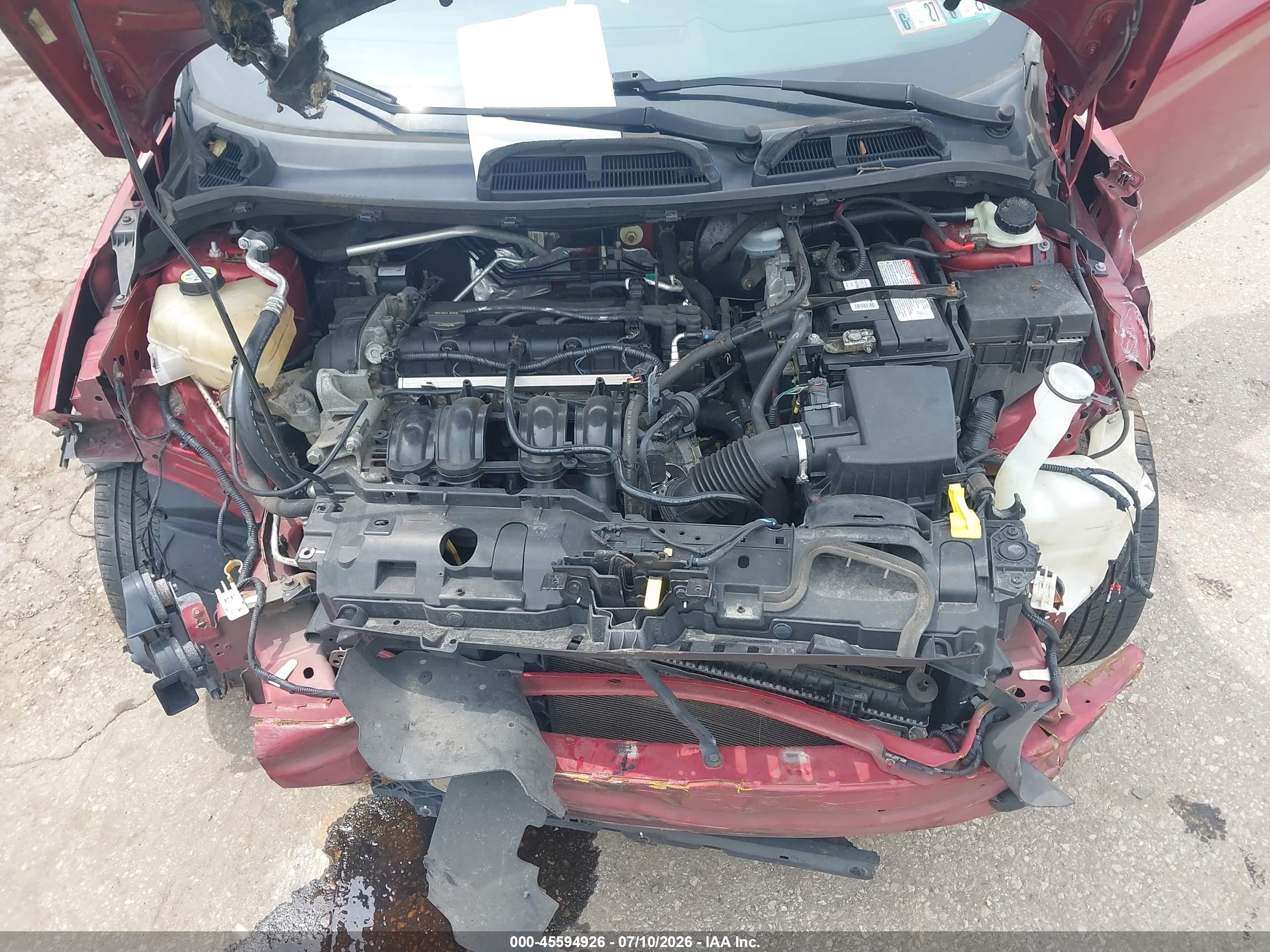 2013 Ford Fiesta Se Red vin: 3FADP4BJ9DM108927