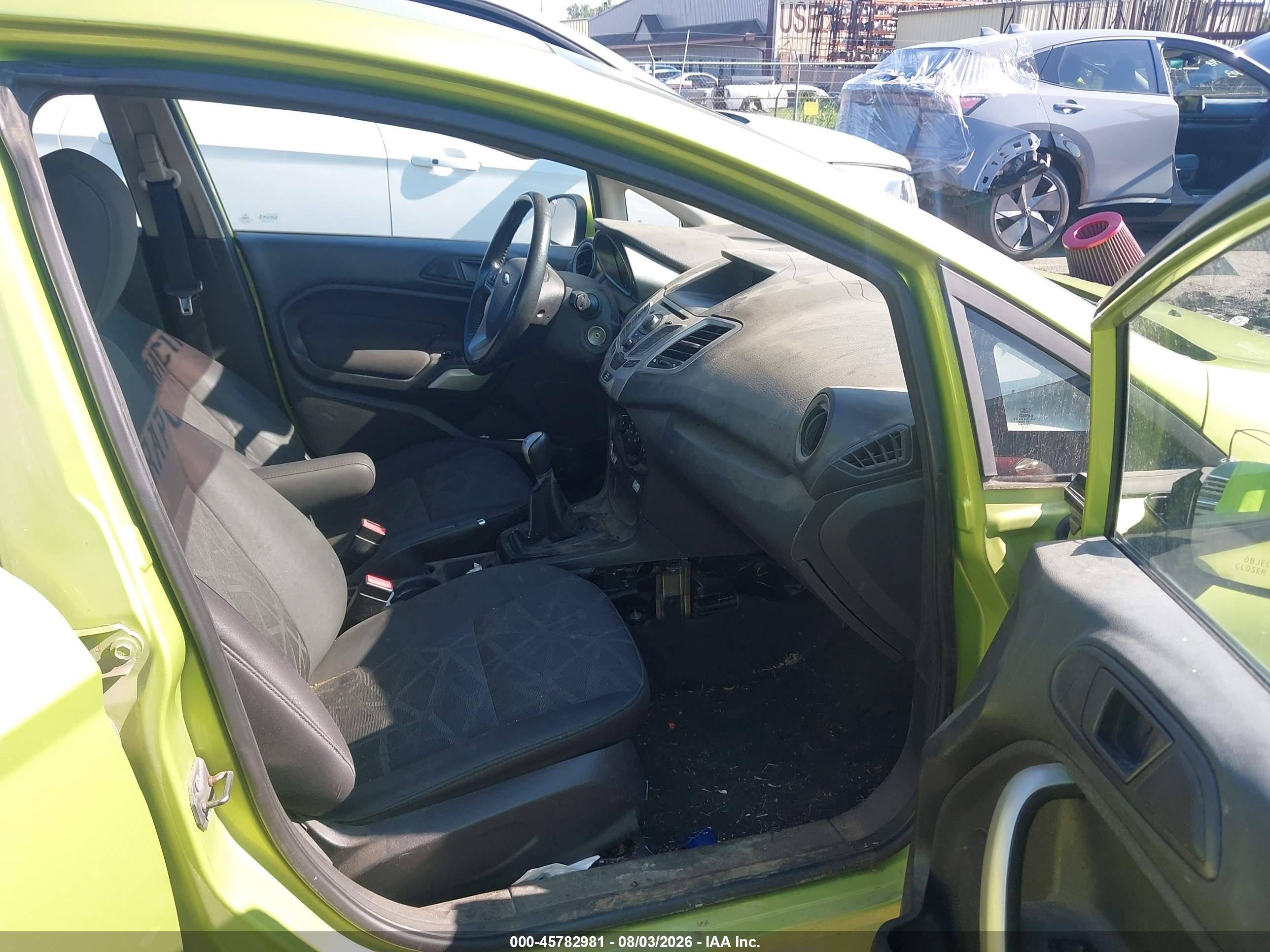 2013 Ford Fiesta Se Green vin: 3FADP4BJ9DM158694
