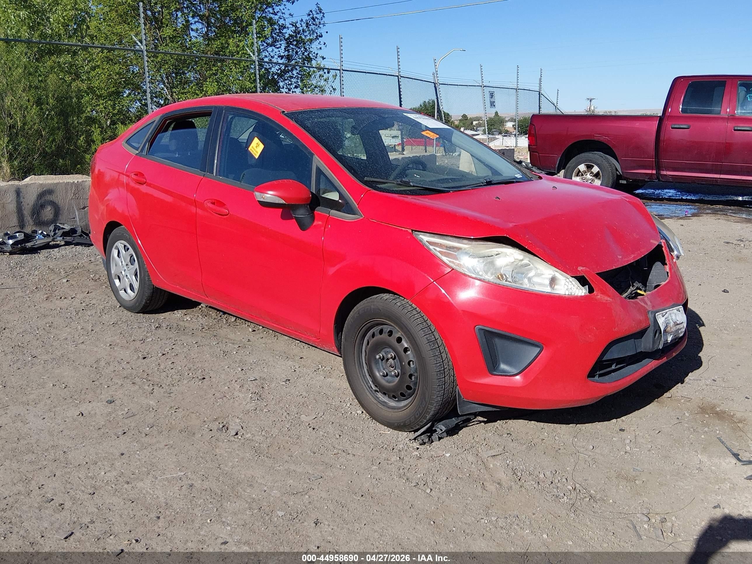 2013 Ford Fiesta Se Red vin: 3FADP4BJ9DM158856