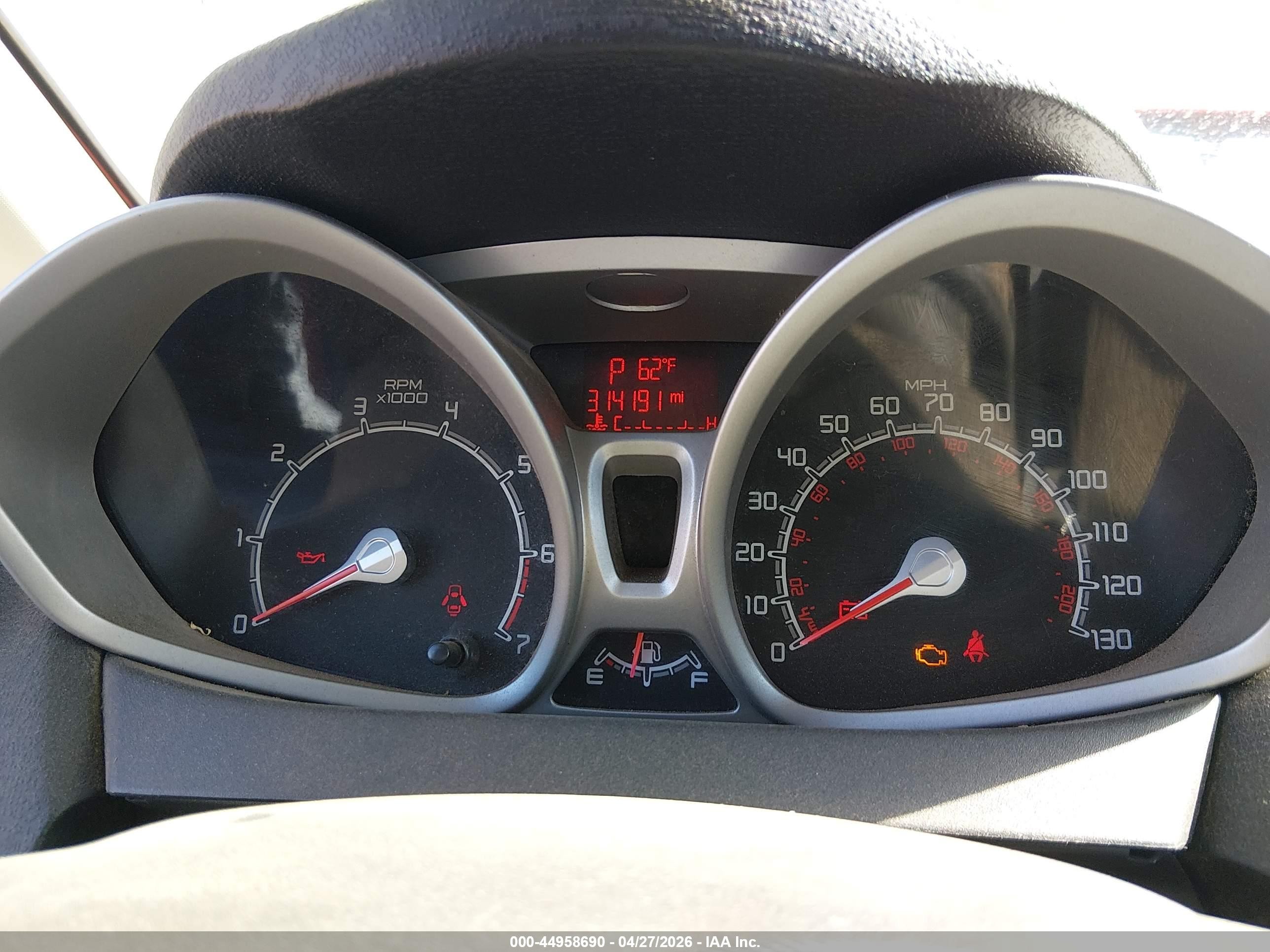 2013 Ford Fiesta Se Red vin: 3FADP4BJ9DM158856